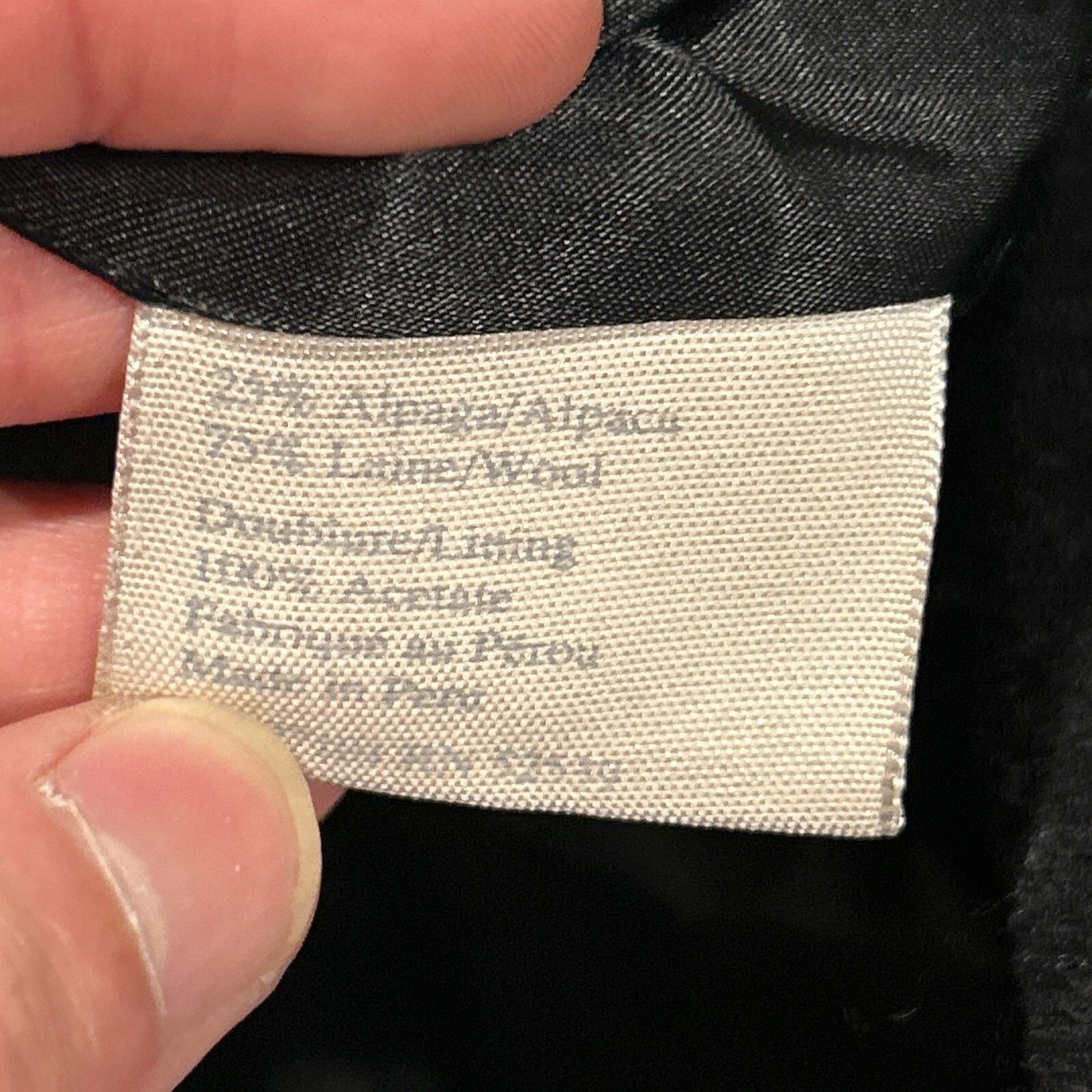 Polo Ralph Lauren Alpaca Wool Pea Coat Womens 8 Large Double Breasted Vented Size L / US 10 / IT 46 - 5 Thumbnail