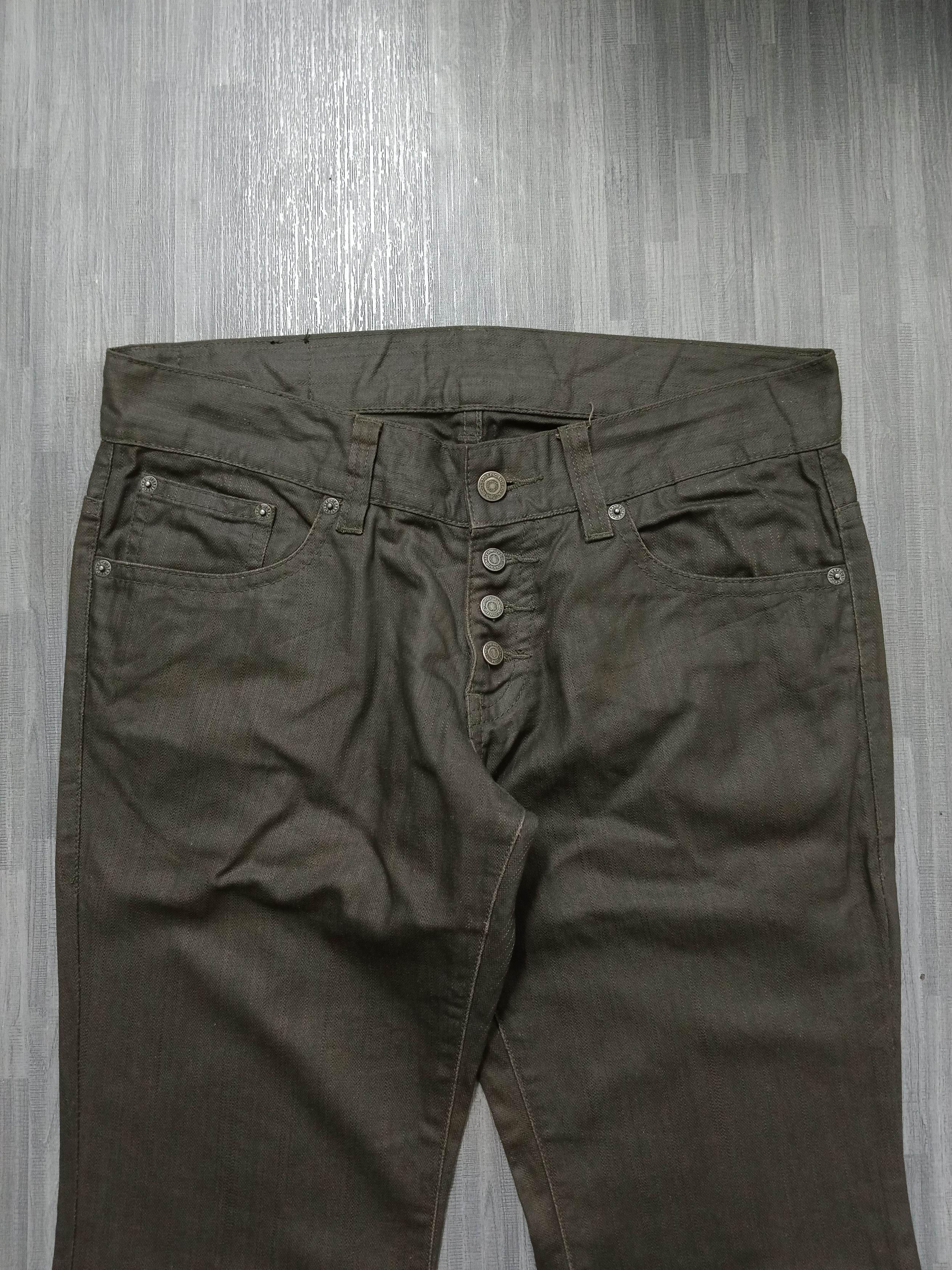 Tornado Mart TORNADO MART WAXED FLARE DENIM PANTS Size US 30 / EU 46 - 4 Thumbnail