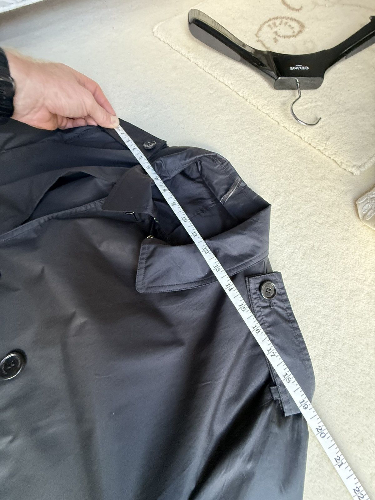Dior SS10 RARE Dior Homme black mac coat jacket KVA 56 GRAIL Size US XL / EU 56 / 4 - 4 Thumbnail