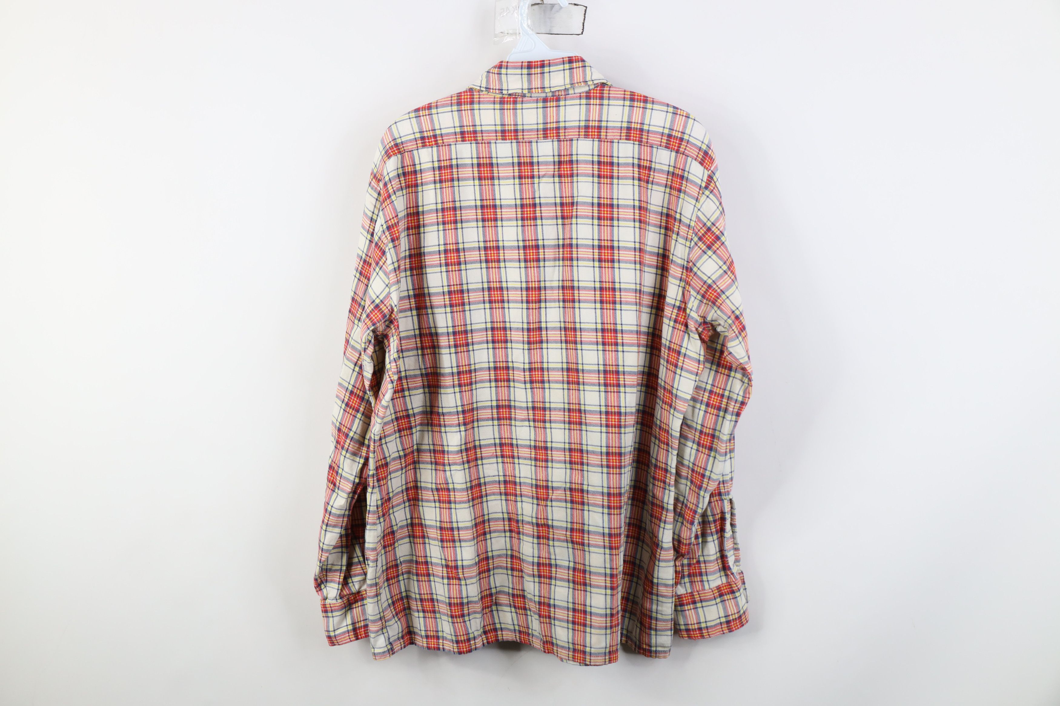 Vintage Vintage 70s Streetwear Flannel Collared Button Shirt Plaid Size US L / EU 52-54 / 3 - 9 Thumbnail