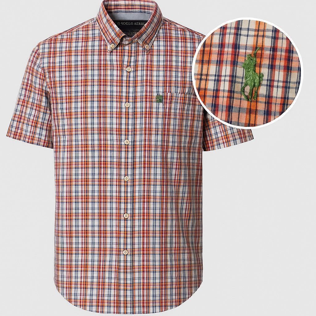 U.S. Polo Assn. U.S. Polo Assn. XXL Plaid Button-Down Shirt – Short Sleeve Size US XXL / EU 58 / 5 - 2 Thumbnail