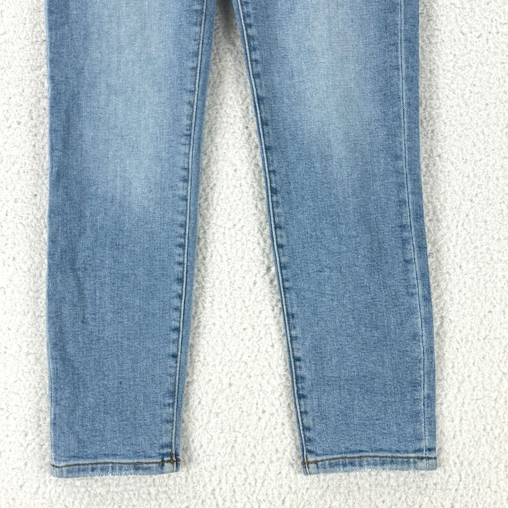 Vintage Lovers + Friends Mason Jeans Womens 26 Blue Denim High Rise Stretch Skinny Jeans Regular Rise Bohemian City College Size 28" / US 6 / IT 42 - 3 Thumbnail
