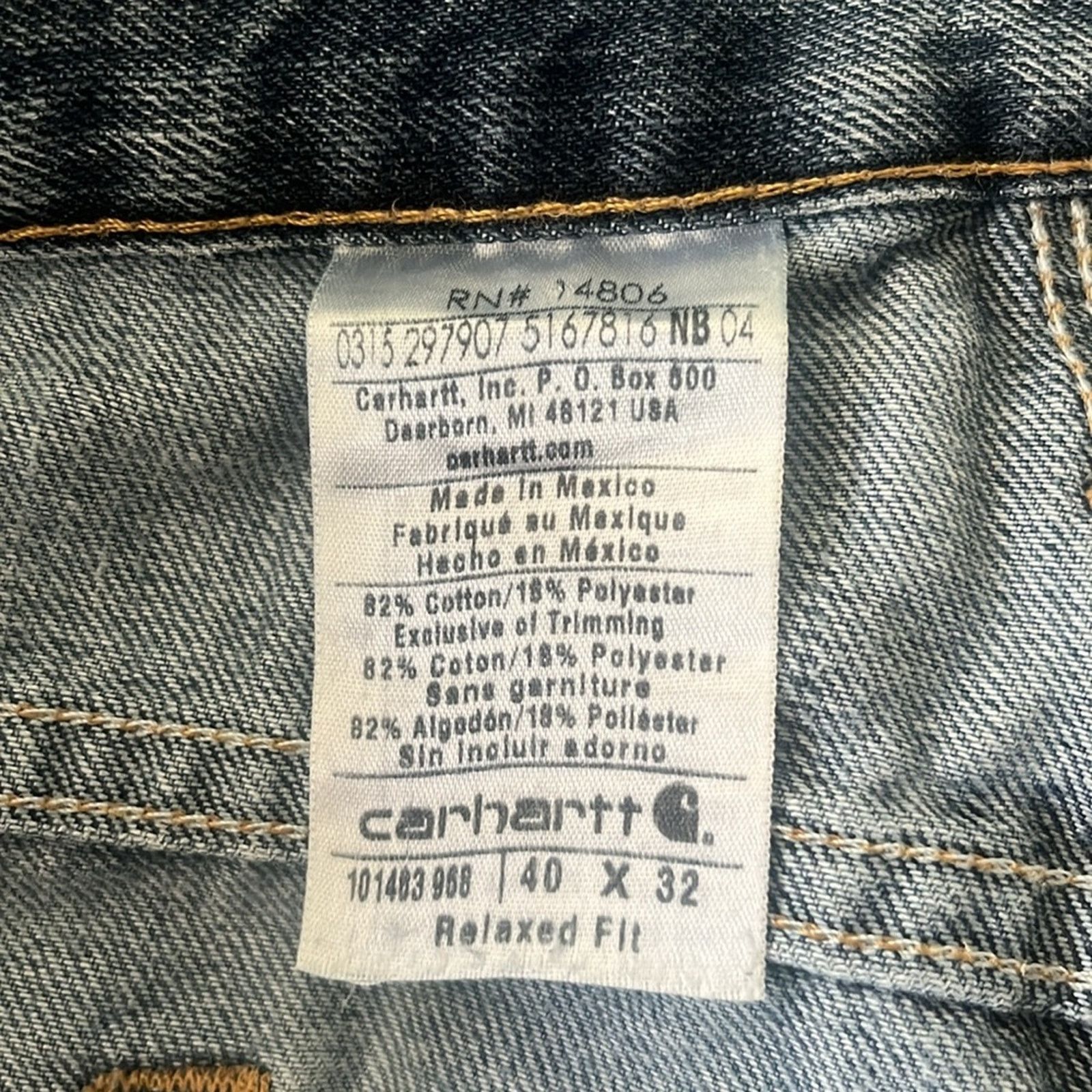 Carhartt Carhartt relaxed fit distressed men’s jeans 40 x 32 Size US 40 / EU 56 - 7 Thumbnail