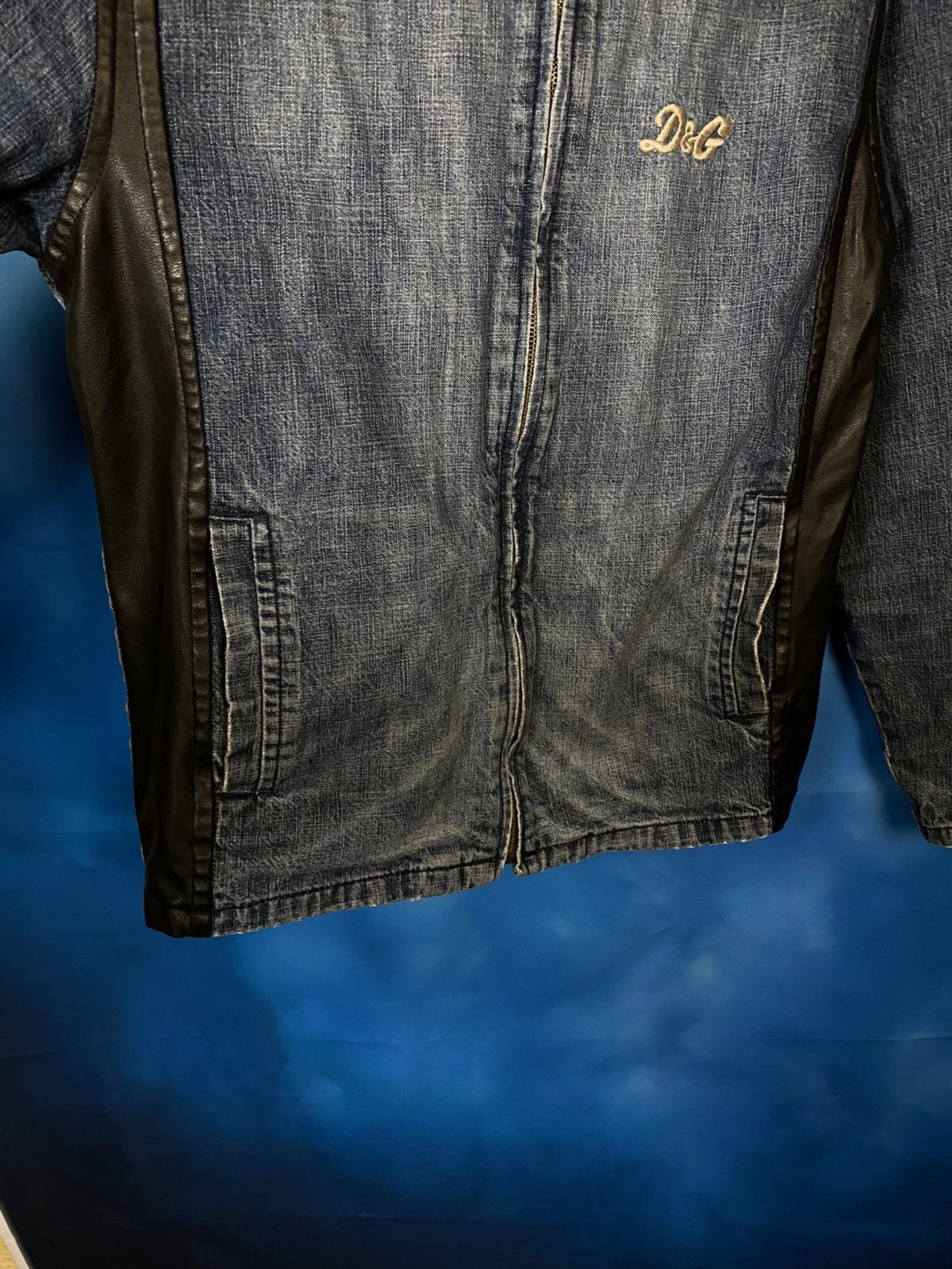 Dolce & Gabbana RARE❗️Dolce Gabbana denim\leather jacket Size US M / EU 48-50 / 2 - 5 Thumbnail