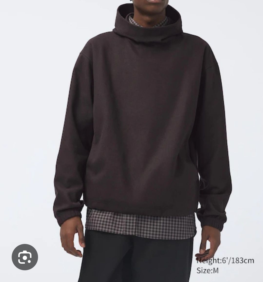 Uniqlo Uniqlo Brushed Jersey Pullover Hoodie Size M Dark Gray Size US M / EU 48-50 / 2 - 8 Thumbnail