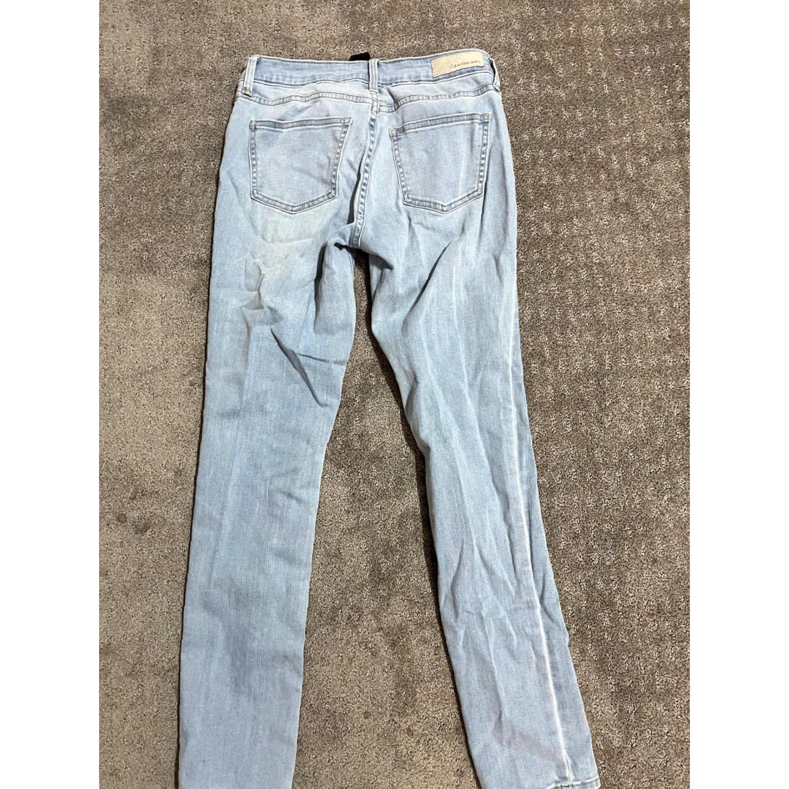 Vintage VINTAGE CALVIN KLEIN Jeans Ultimate Skinny Women's 2x30 Dark Wash Blue 2000s Womens Size 26" / US 2 / IT 38 - 3 Thumbnail