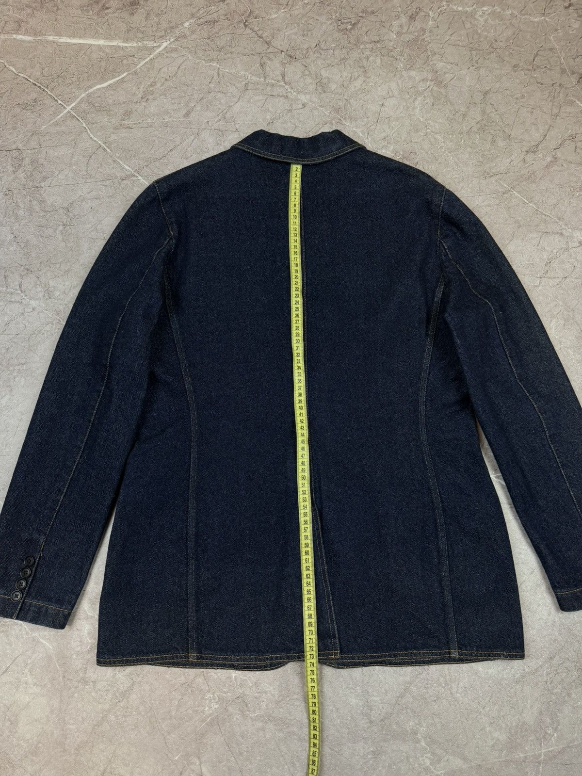 Polo Ralph Lauren Ralph Lauren Denim Blazer Dark Wash Vintage Workwear Style Size M / US 6-8 / IT 42-44 - 7 Thumbnail