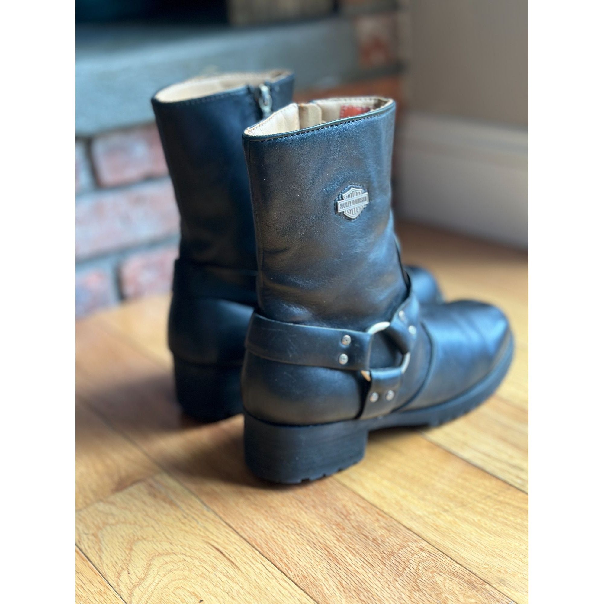 Harley Davidson WOMEN'S HOWELL 7" HARNESS WATERPROOF RIDING BOOTS 9.5 WOMENS Size US 9.5 / EU 42-43 - 4 Thumbnail