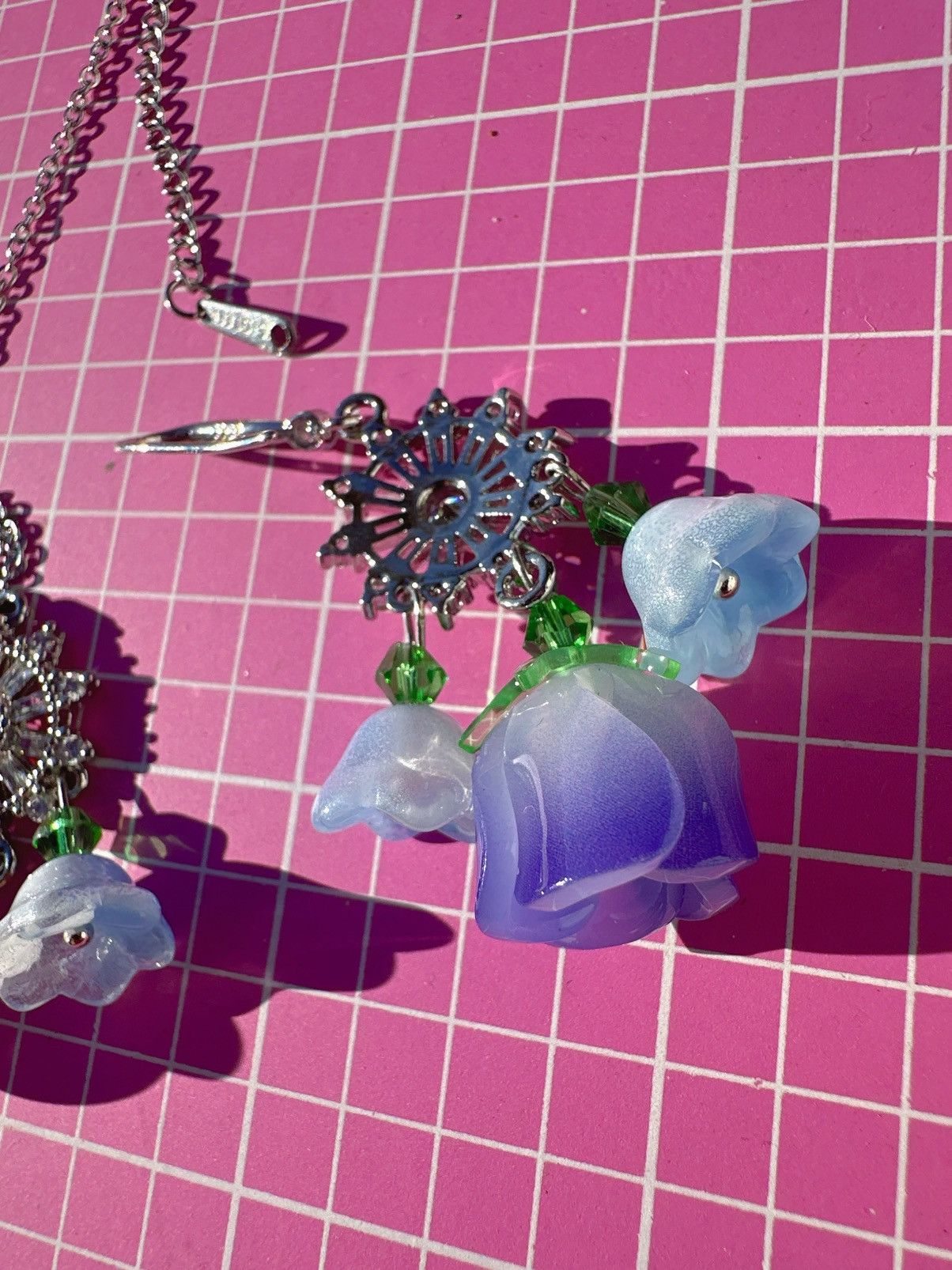 Nine West Nine West 2pc set necklace + earring blue gradient Morning G Size ONE SIZE - 10 Thumbnail