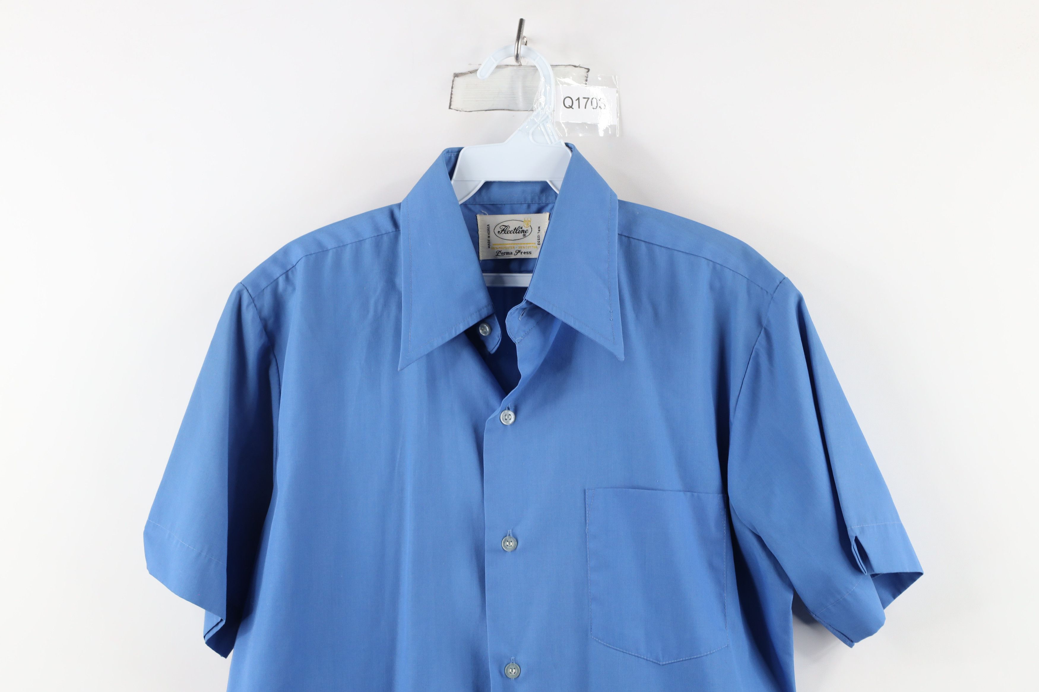 Vintage Vintage 70s Streetwear Short Sleeve Collared Button Shirt Size US M / EU 48-50 / 2 - 2 Thumbnail
