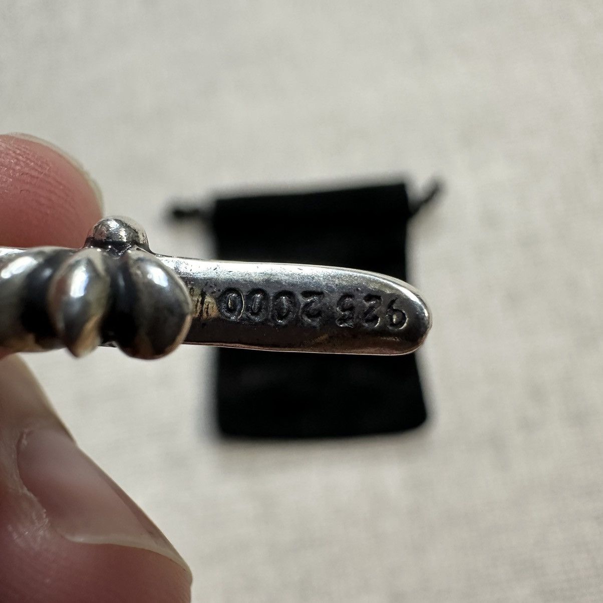 Chrome Hearts Chrome Hearts Silver Tiny Cross with Diamonds Size ONE SIZE - 5 Thumbnail