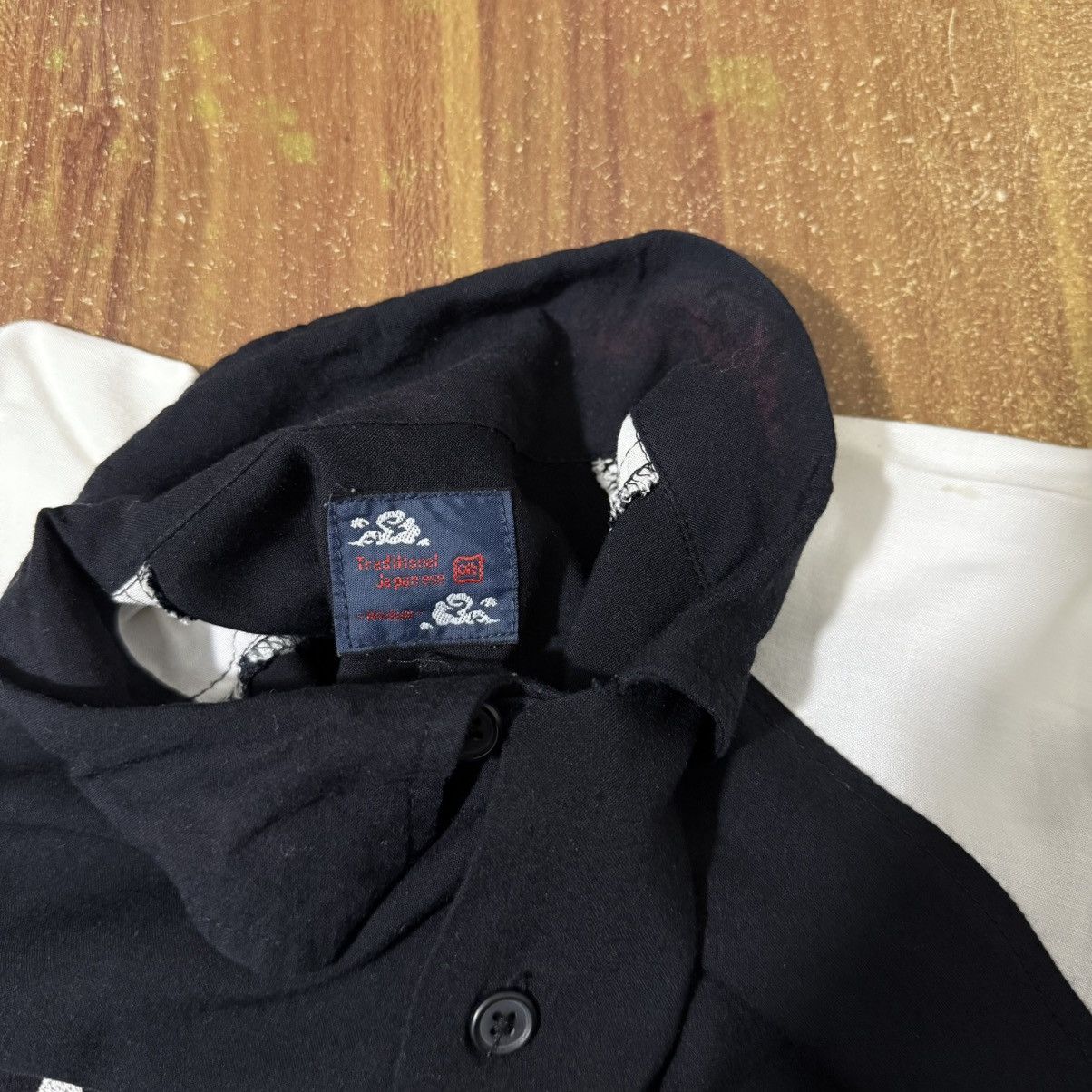 Japanese Brand Vintage japanese traditional dragon open collar shirt Size US M / EU 48-50 / 2 - 4 Thumbnail