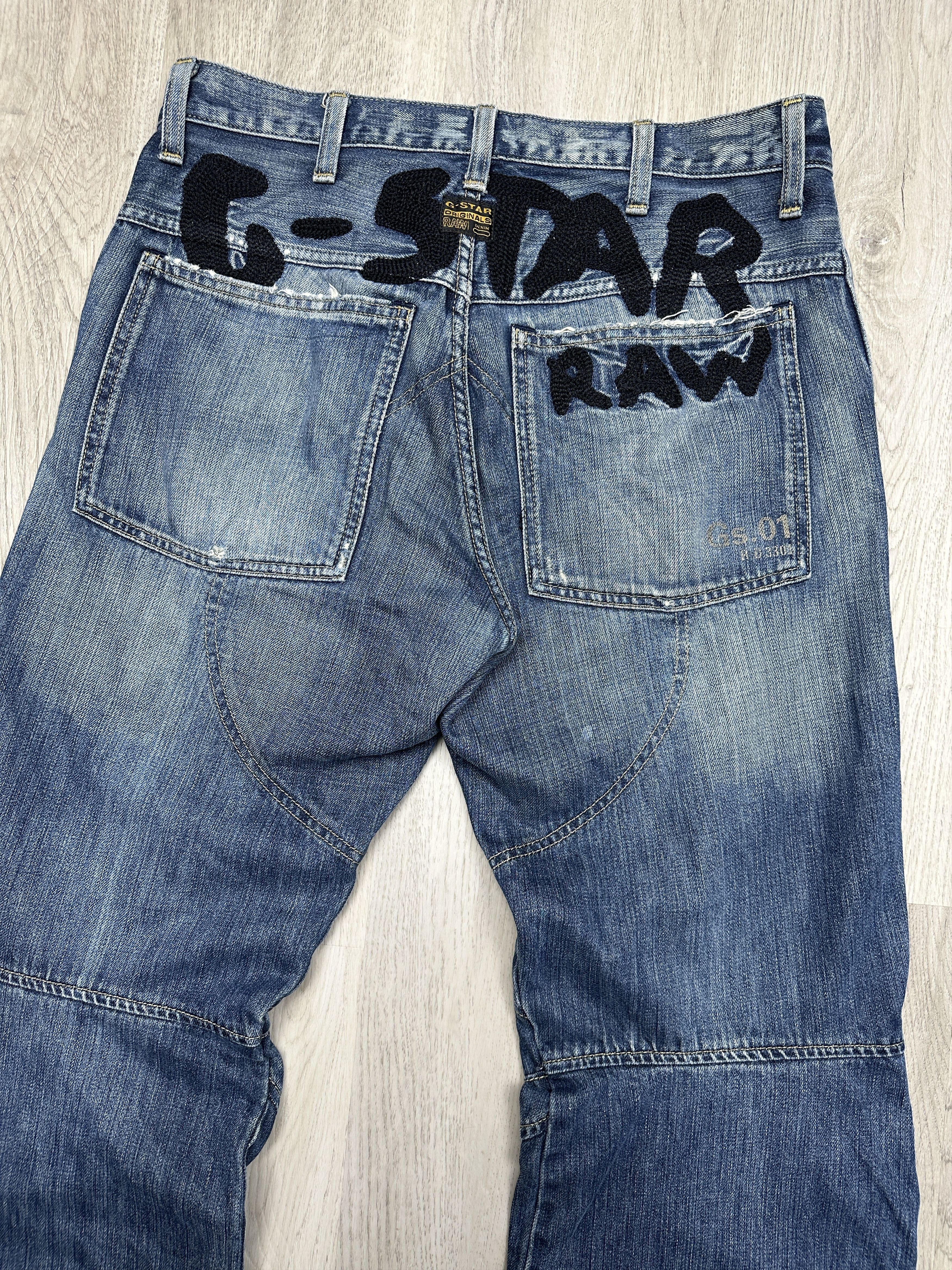 G-Star G Star Raw Vintage Elwood Denim Pants Double Knee Jeans Size US 32 / EU 48 - 2 Thumbnail