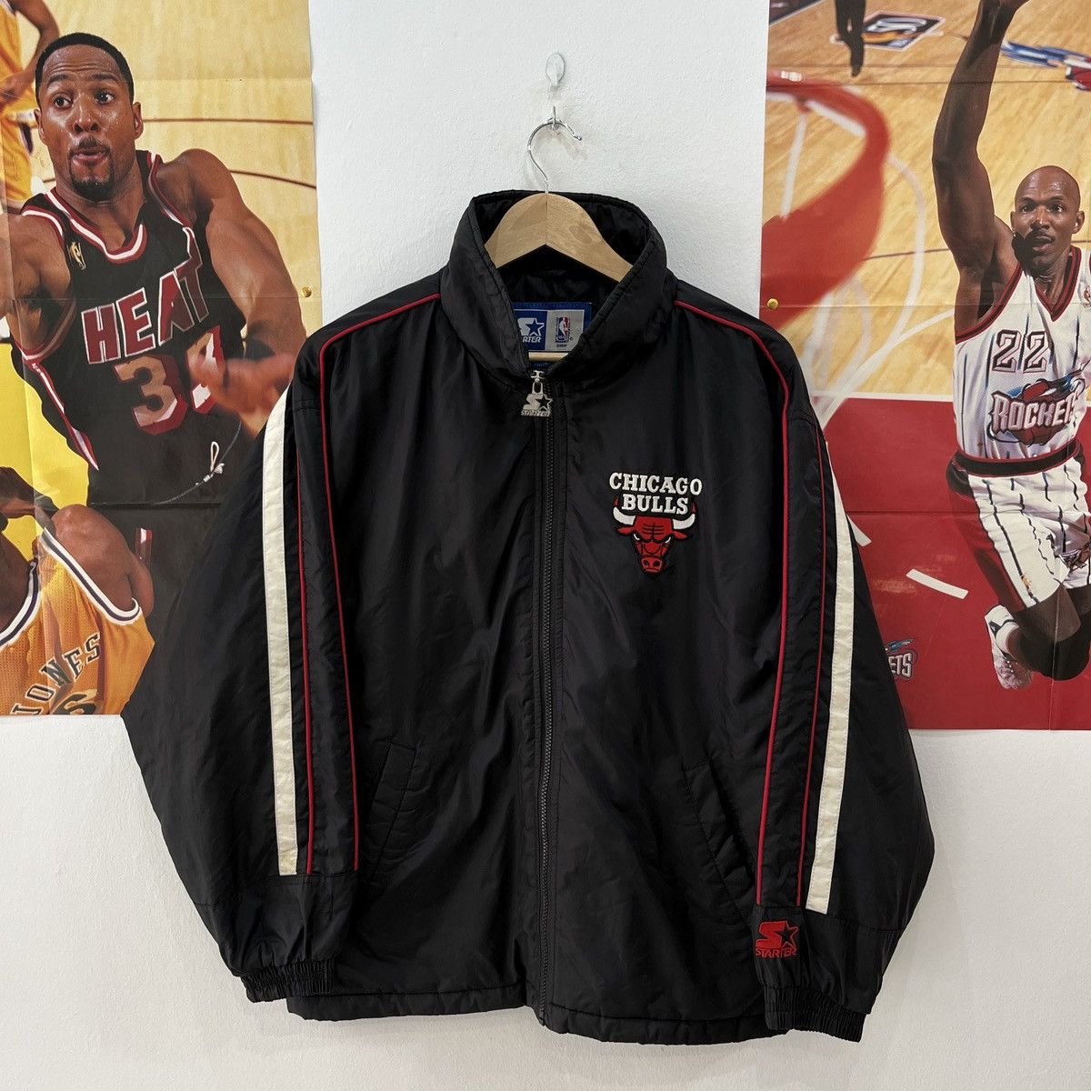 Chicago Bulls NBA Starter Vintage Chicago Bulls Starter Parka Puffer Jacket Grailed