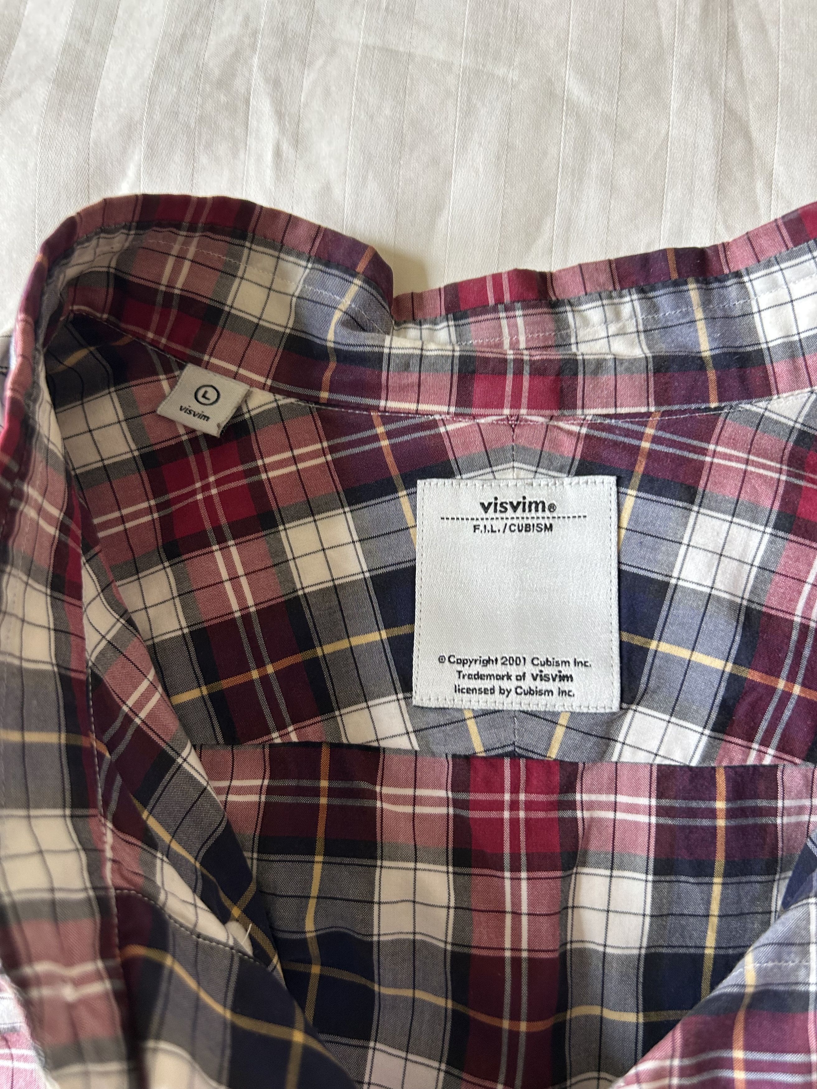 Visvim visvim plaid check button up shirt sz L Size US L / EU 52-54 / 3 - 5 Thumbnail