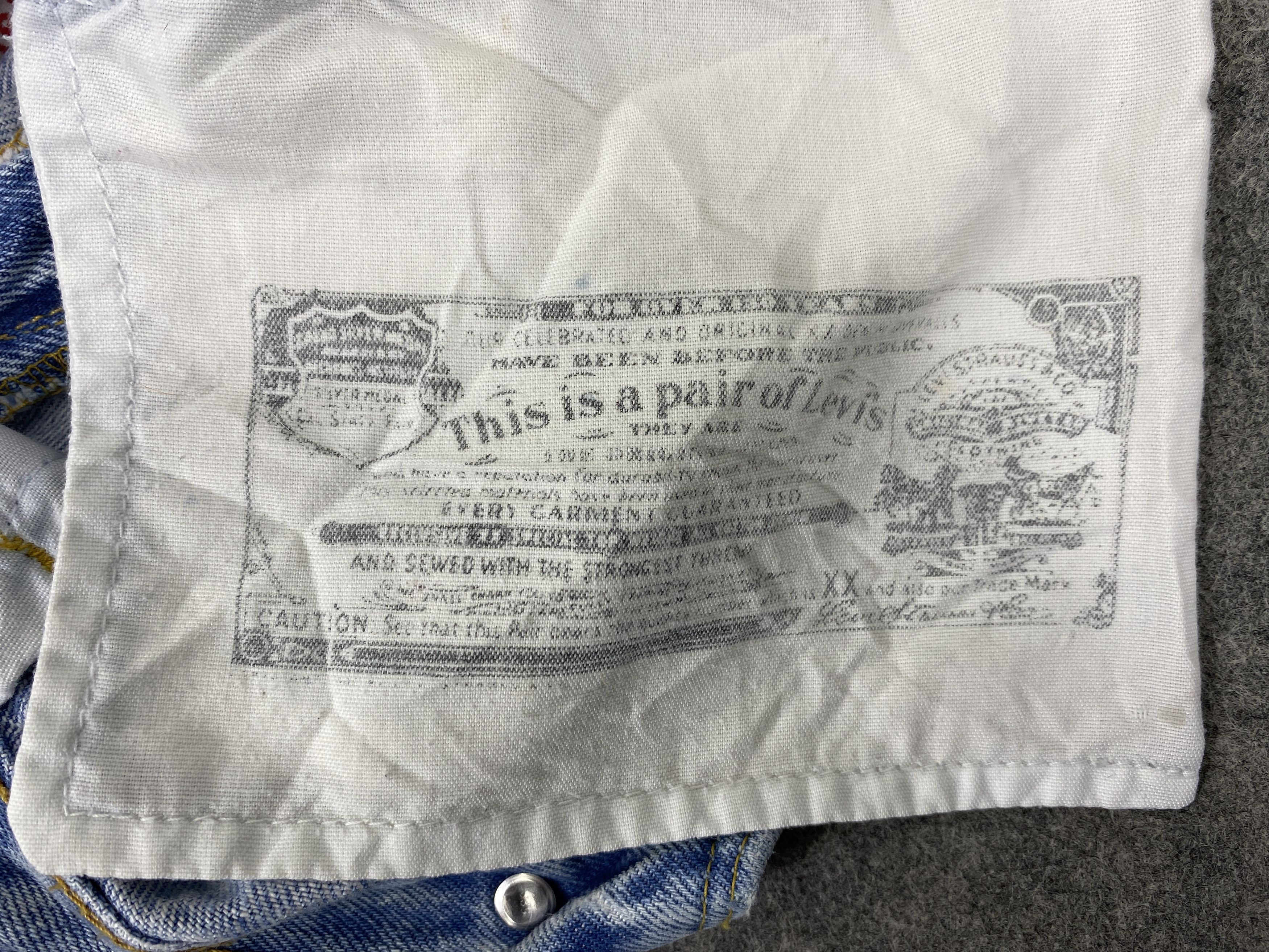 Levi's Light Blue Wash Vintage Levi's 501 37x30.5 Denim -JN2444 Size US 37 - 11 Thumbnail