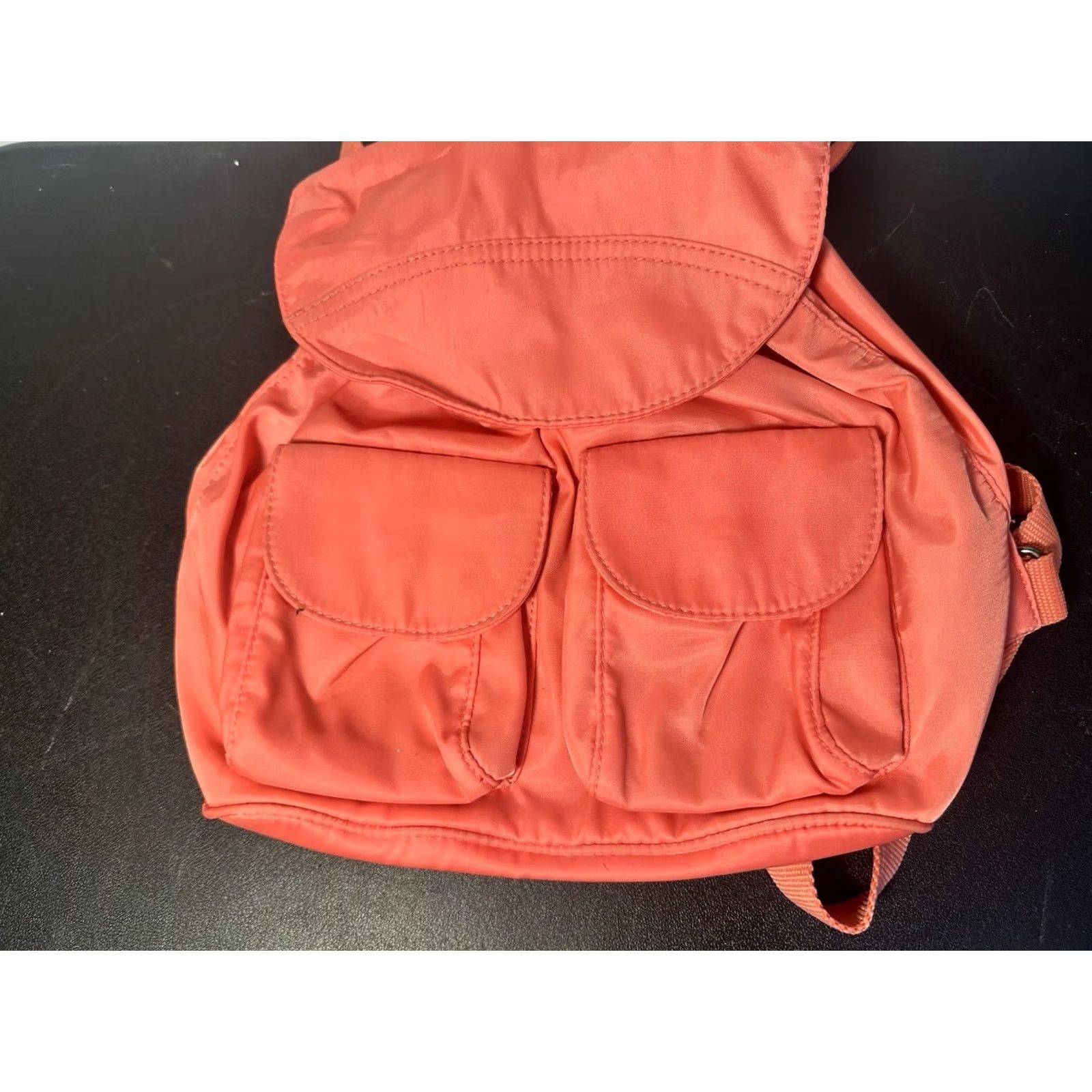Vintage Deena & Ozzy Backpack Women Pink Front Pockets Magnetic Drawstring Bag Size ONE SIZE - 4 Thumbnail