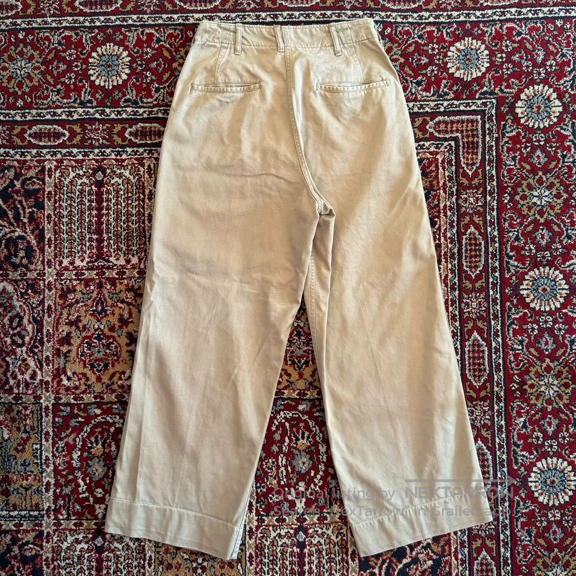 Vintage Vintage 50s US Army Chino Pants. Size US 26 / EU 42 - 4 Thumbnail