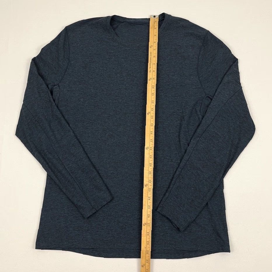 Lululemon Lululemon Surge Warm Shirt Mens XL Heather Blue Active Running Stretch M3AOQS Size US XL / EU 56 / 4 - 4 Thumbnail