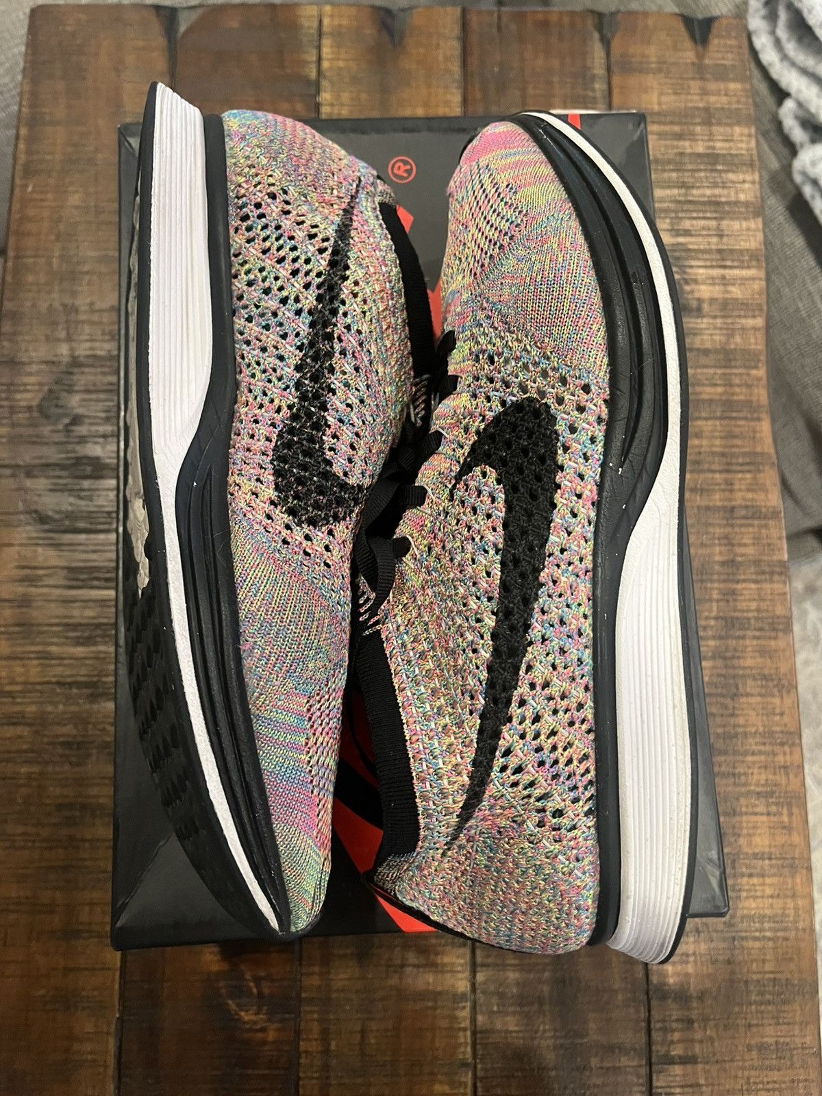 Nike Nike Flyknit Racer “Multi color 3.0” size 8.5 Size US 8.5 / IT 38.5 - 2 Thumbnail