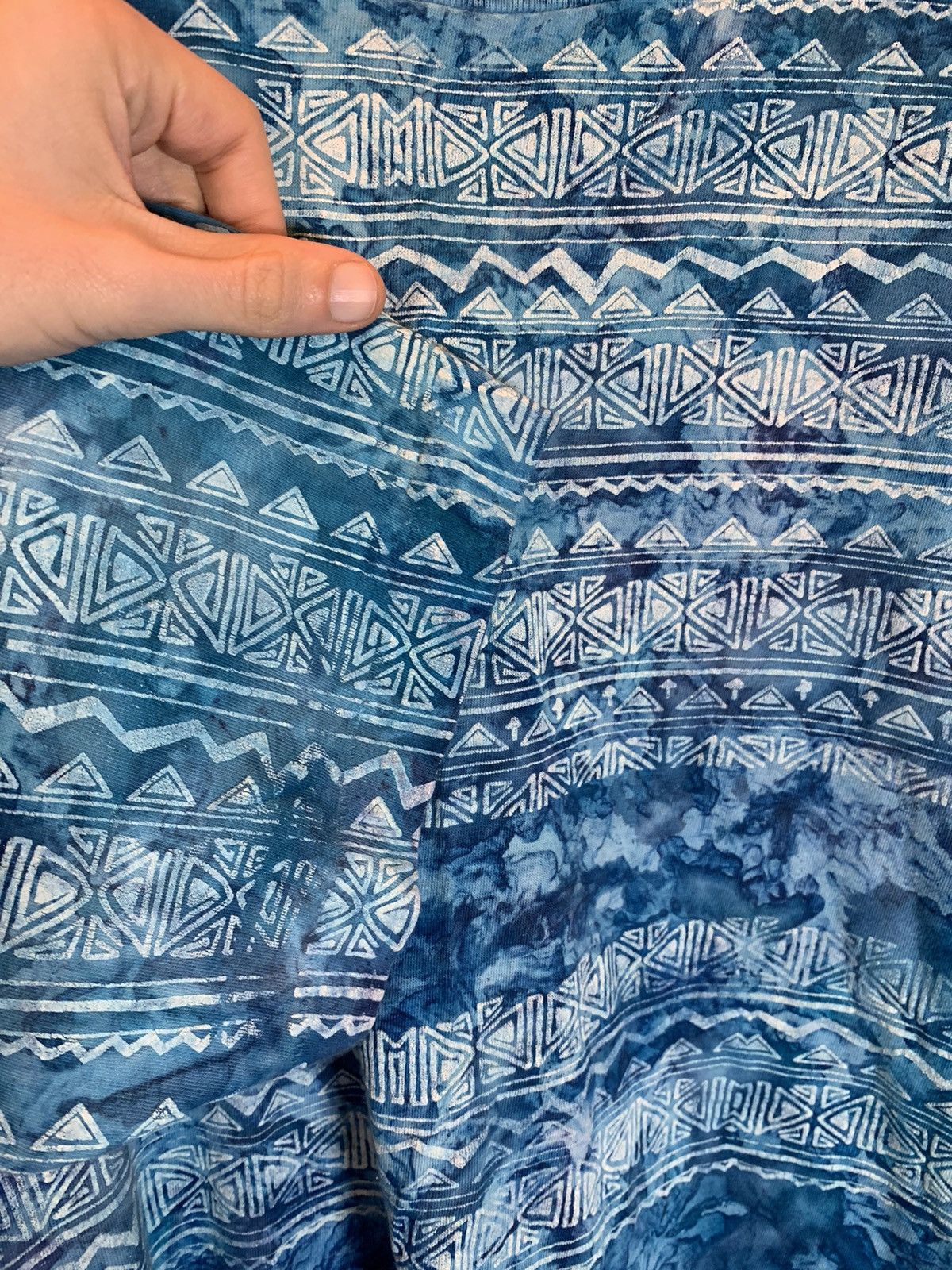 Vintage *RARE* Vintage Tie-Dye Surf Art Single Stitch Tribal T-Shirt Size US XL / EU 56 / 4 - 4 Thumbnail