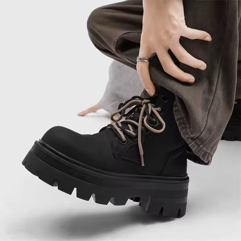 Japanese Brand Black Combat Boots Size US 8 / EU 41 - 3 Thumbnail
