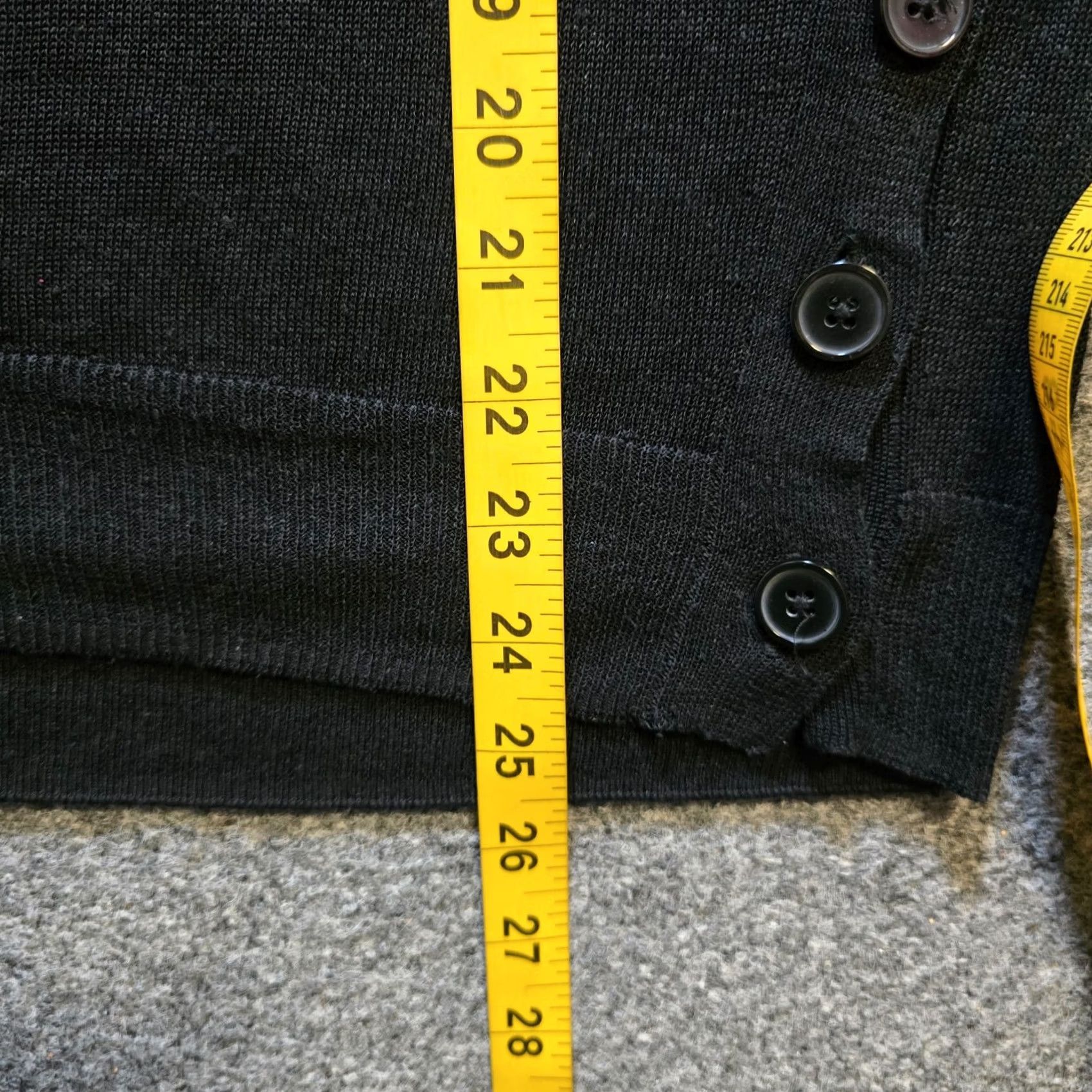 J.Crew J.CREW Sweater Womens Medium Black Linen Blend Sheer V-Neck Pullover Casual Capsule Knit Pullover Shirt Women’s Fashion Preppy Fall Winter Spring Size M / US 6-8 / IT 42-44 - 6 Thumbnail