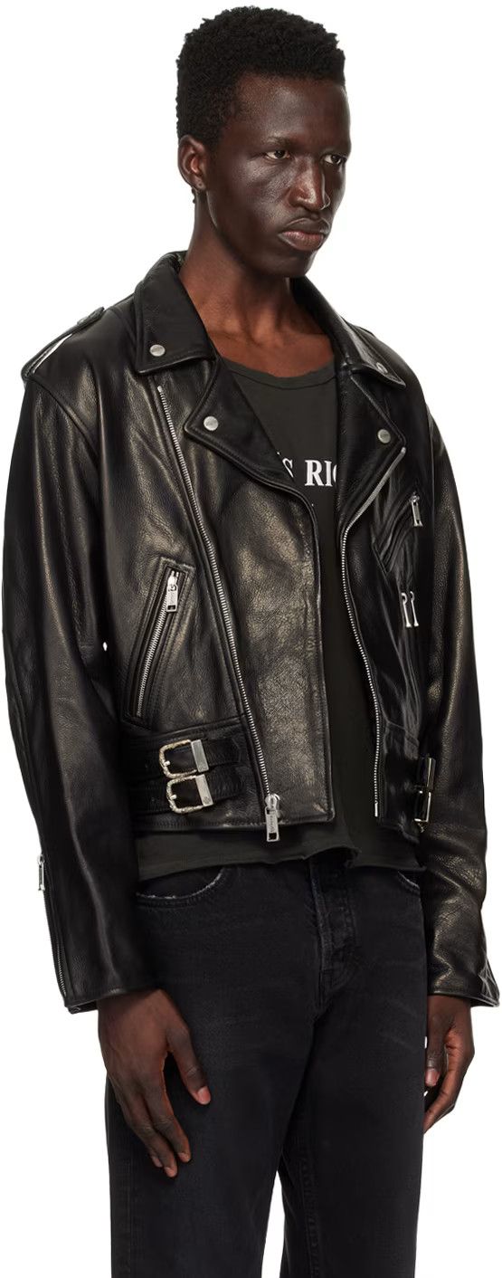 Enfants Riches Deprimes Enfants Riches Déprimés Black Rose Buckle Leather Jacket Size US M / EU 48-50 / 2 - 17 Thumbnail