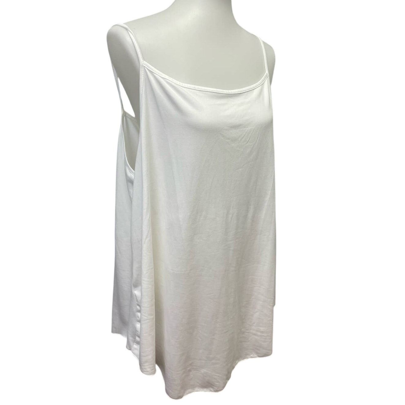 Shein SHEIN Curve Womens 4XL Polyester White Cami Tank Top Size 4XL / US 24-26 - 1 Thumbnail