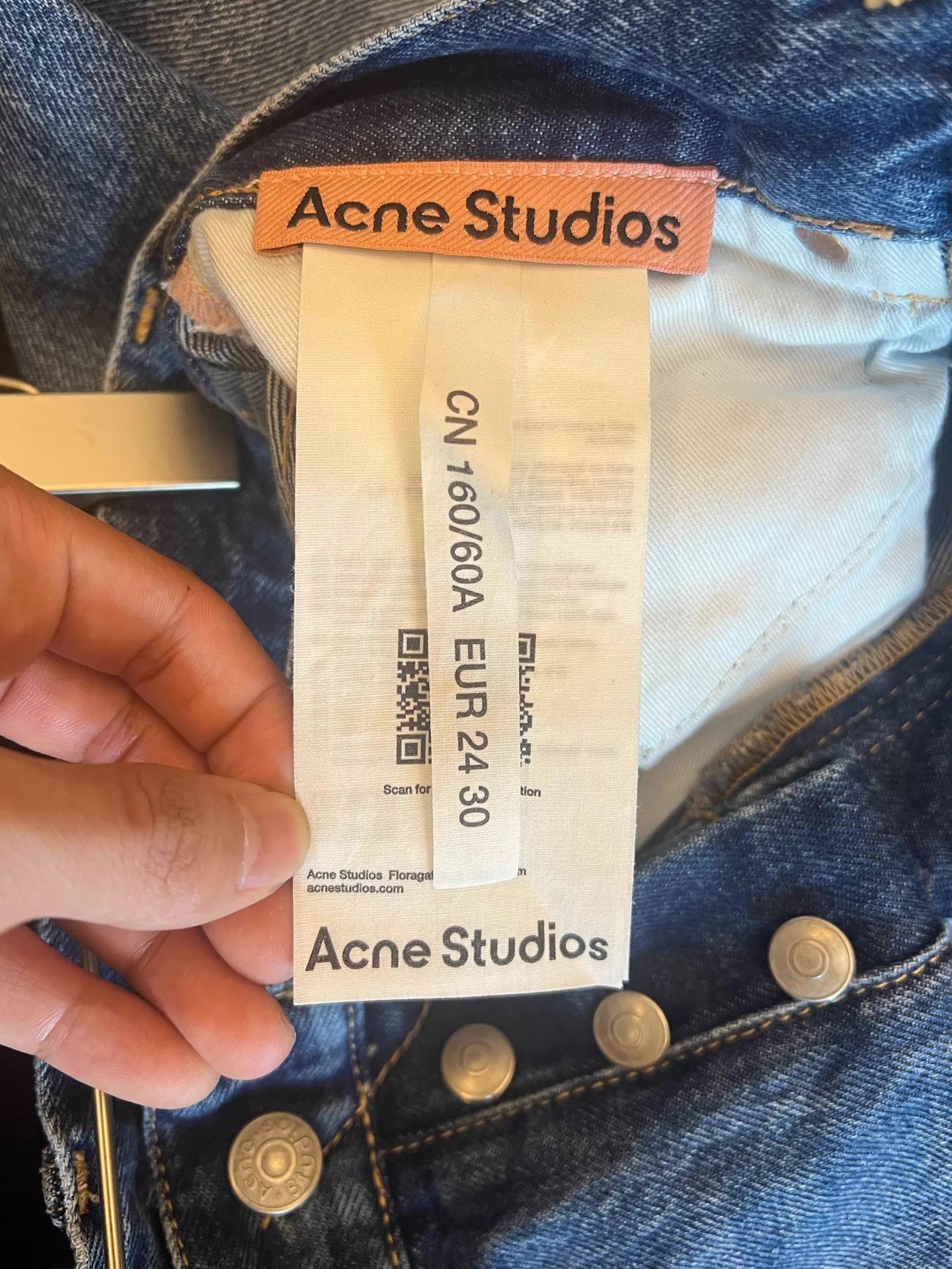 Acne Studios Acne 2021F spicy high waist wide leg flare blue jeans 24/30 Size 24" / US 00 / IT 34 - 3 Thumbnail