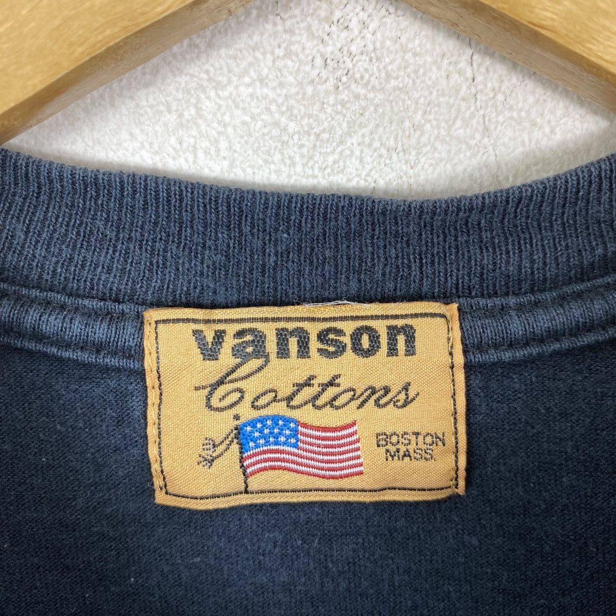 Vanson Leathers Vintage 90s Vanson Leathers Motorcycle T Shirt Fade Black Size US S / EU 44-46 / 1 - 5 Thumbnail