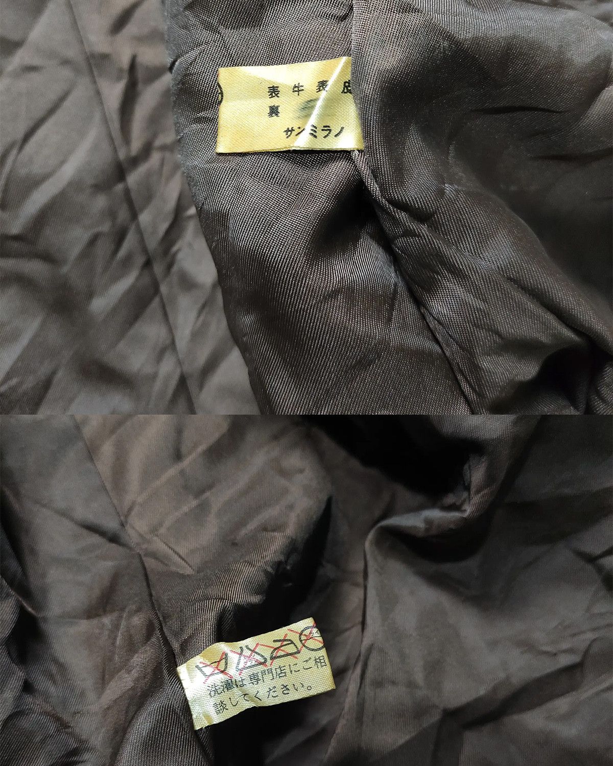Leather Vintage 80s/90s Leather Fur Coat – Japanese Brand Size US S / EU 44-46 / 1 - 7 Thumbnail