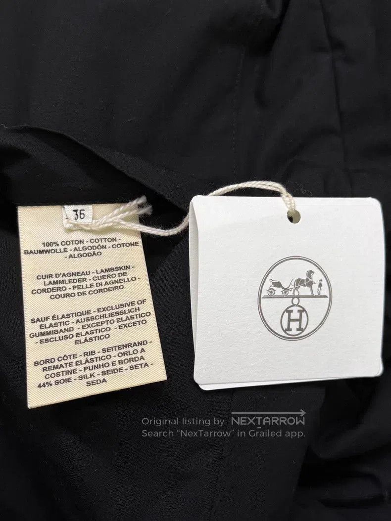 Hermes Hermes Black Embroidered Jacket Size XS / US 0-2 / IT 36-38 - 7 Thumbnail