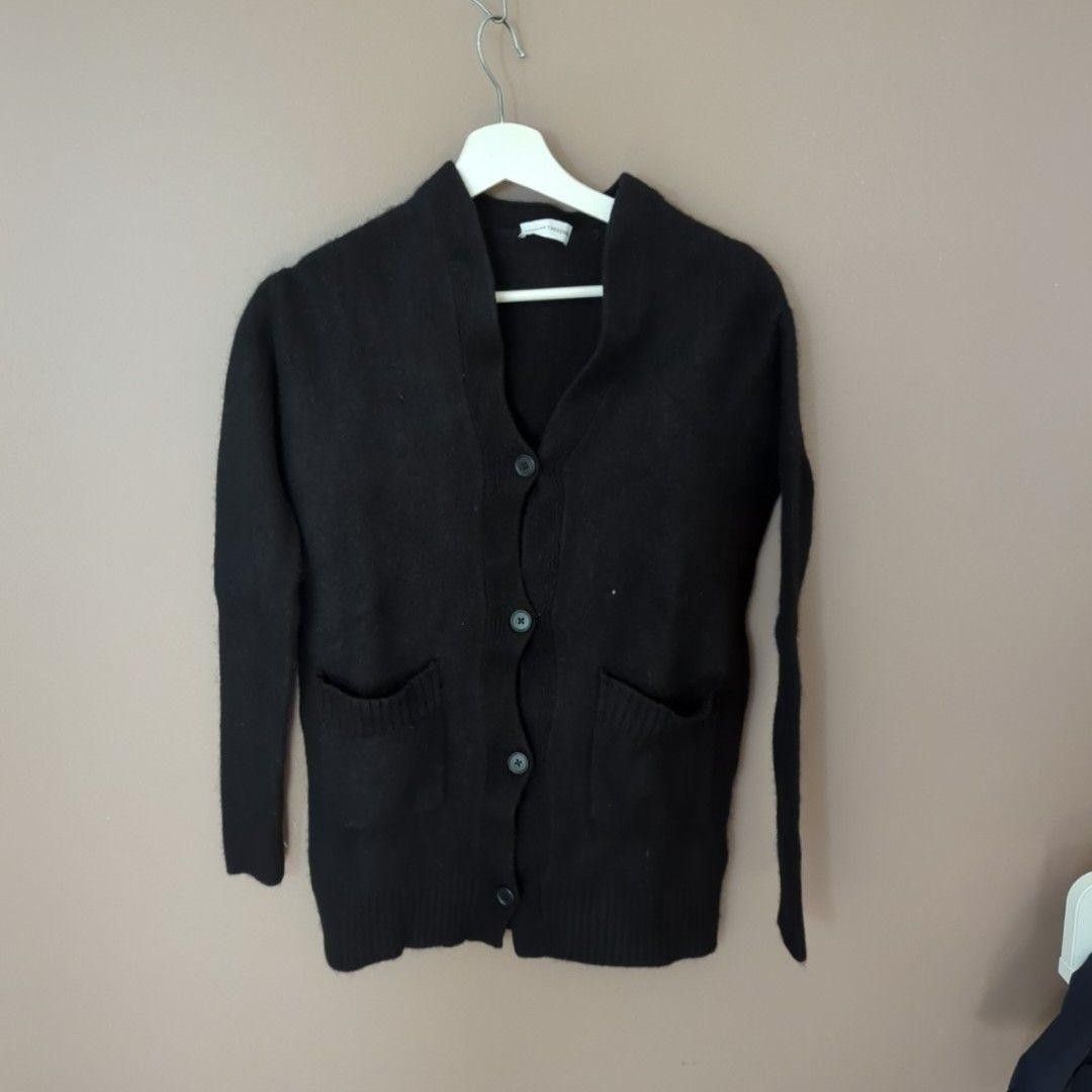 Scanlan Theodore Scanlan Theodore Cardigan Sweater Womens XS Black Camel Wool Size XS / US 0-2 / IT 36-38 - 1 Thumbnail