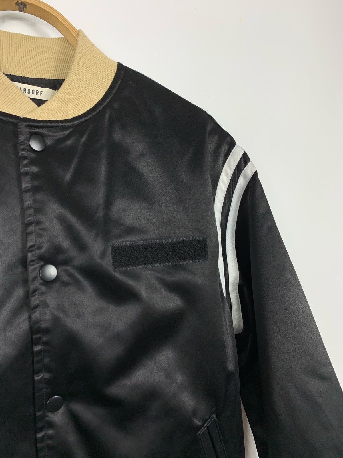 Ojardorf OJARDORF Black Satin Bomber Jacket Men's Small Varsity Style Size US S / EU 44-46 / 1 - 11 Thumbnail