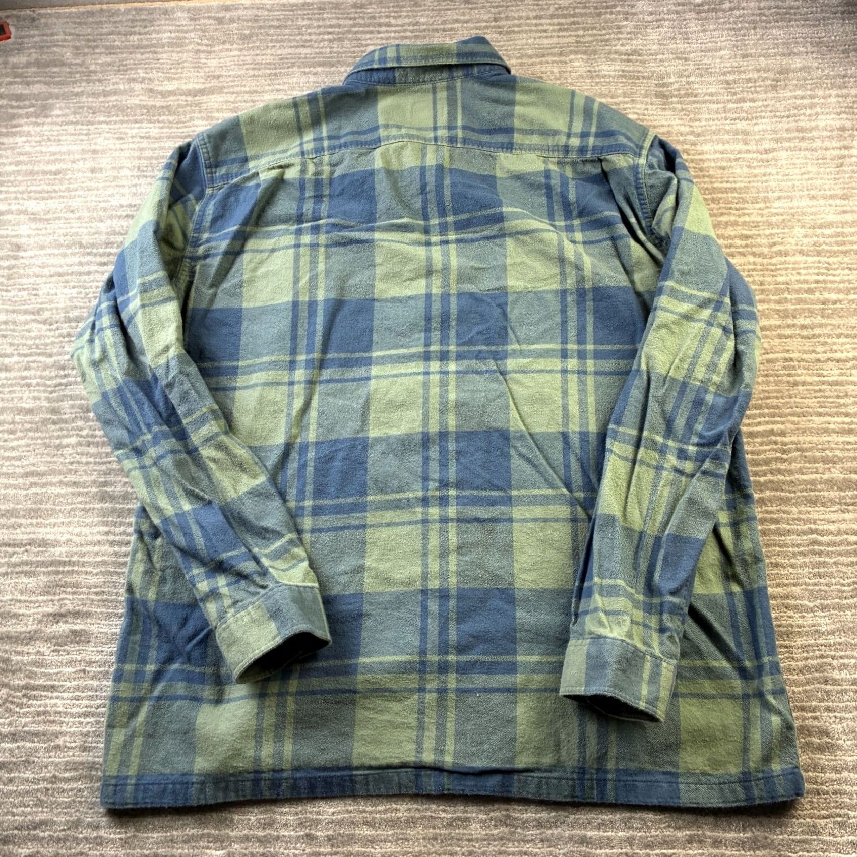 Patagonia Patagonia Shirt Mens 2XL Green Plaid Fjord Flannel Midweight Button Up Organic Size US XXL / EU 58 / 5 - 2 Thumbnail
