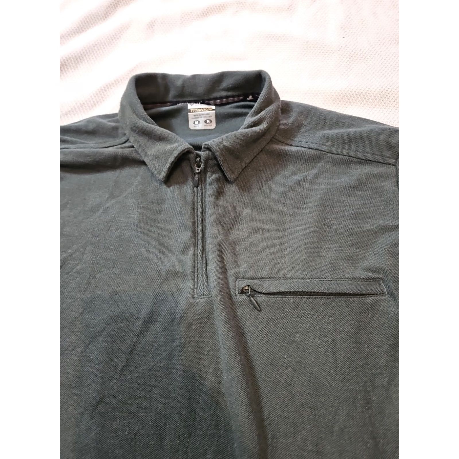 Vintage Columbia Shirt Mens M Gray Titanium Zip Collar Omni dry Top Size US M / EU 48-50 / 2 - 2 Thumbnail