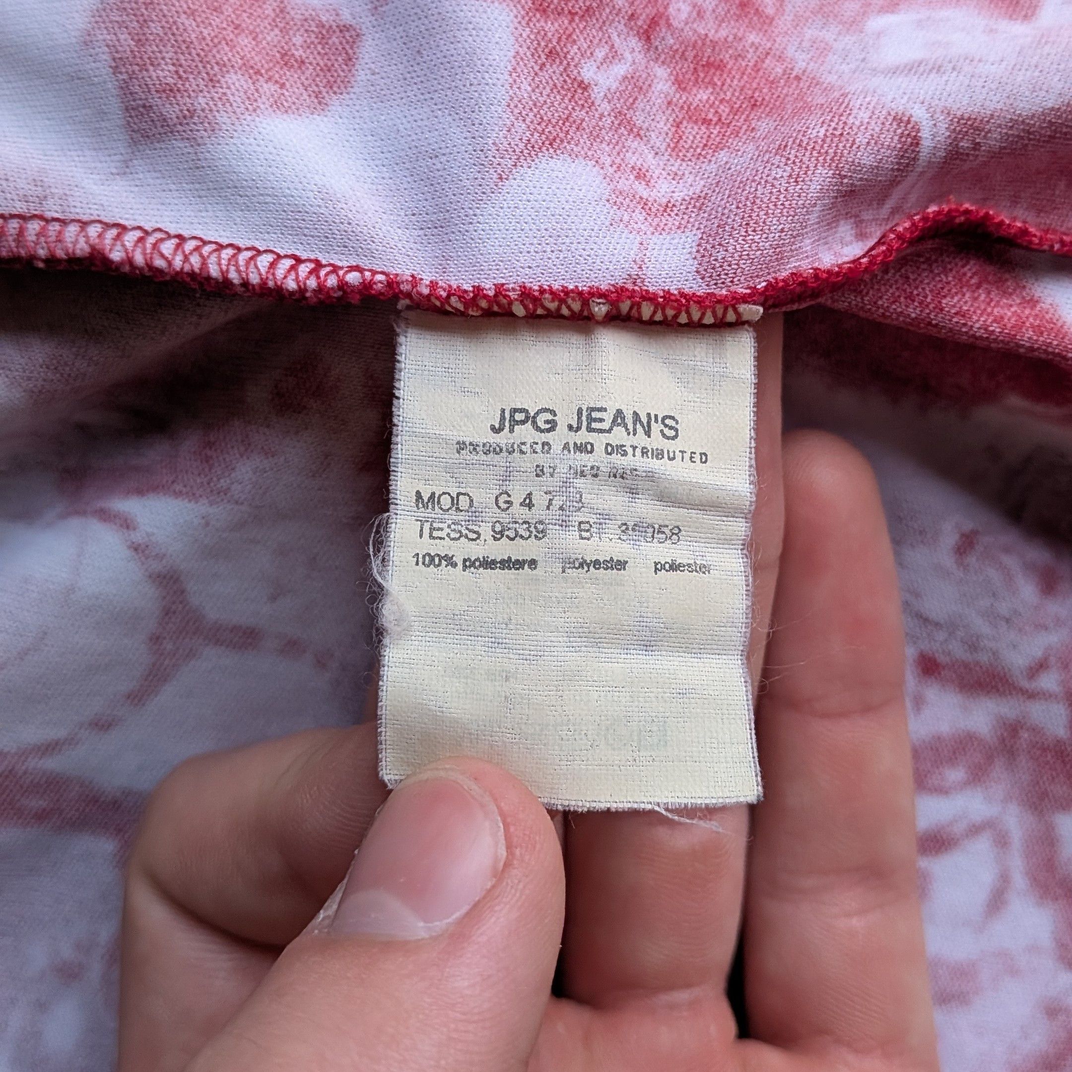 Jean Paul Gaultier 90s Jean Paul Gaultier propoganda print mesh top Size S / US 4 / IT 40 - 12 Thumbnail