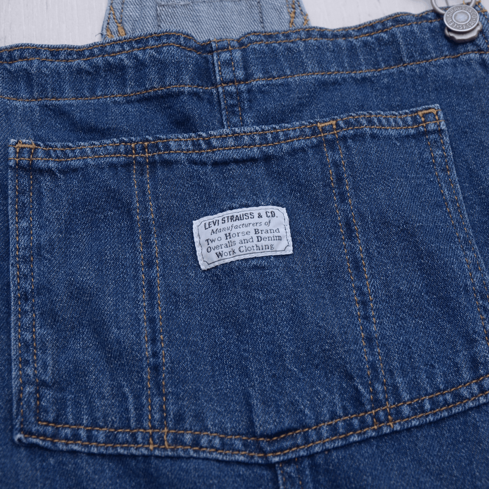 Levi's × Levi's Vintage Clothing × Vintage Vintage Short Overall Hickory by Levi’s Levis size M Japan Size 32" / US 10 / IT 46 - 6 Thumbnail