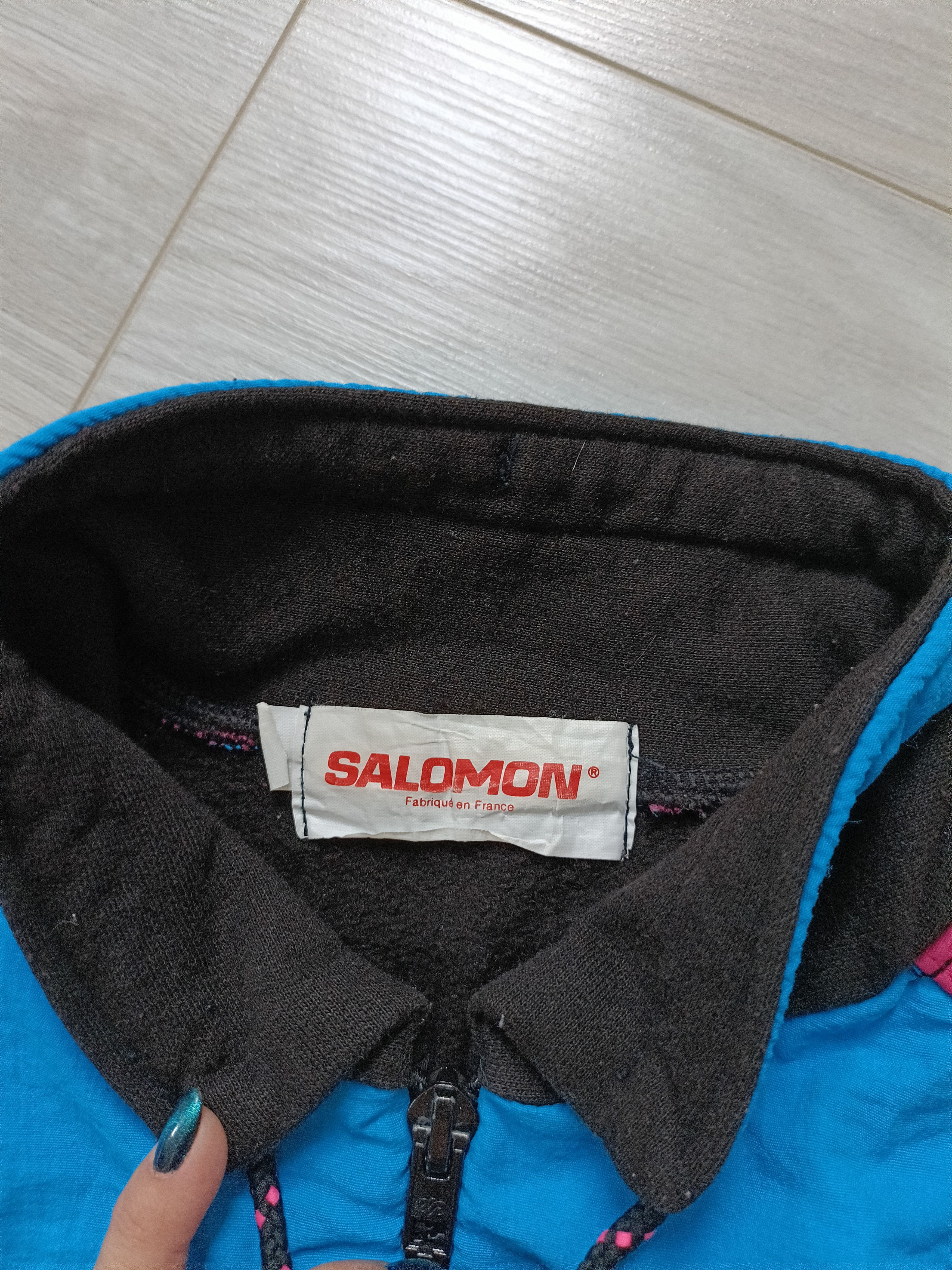 Salomon × Vintage Men's 1/2 Zip Cotton Sweatshirt ! Size US S / EU 44-46 / 1 - 4 Thumbnail
