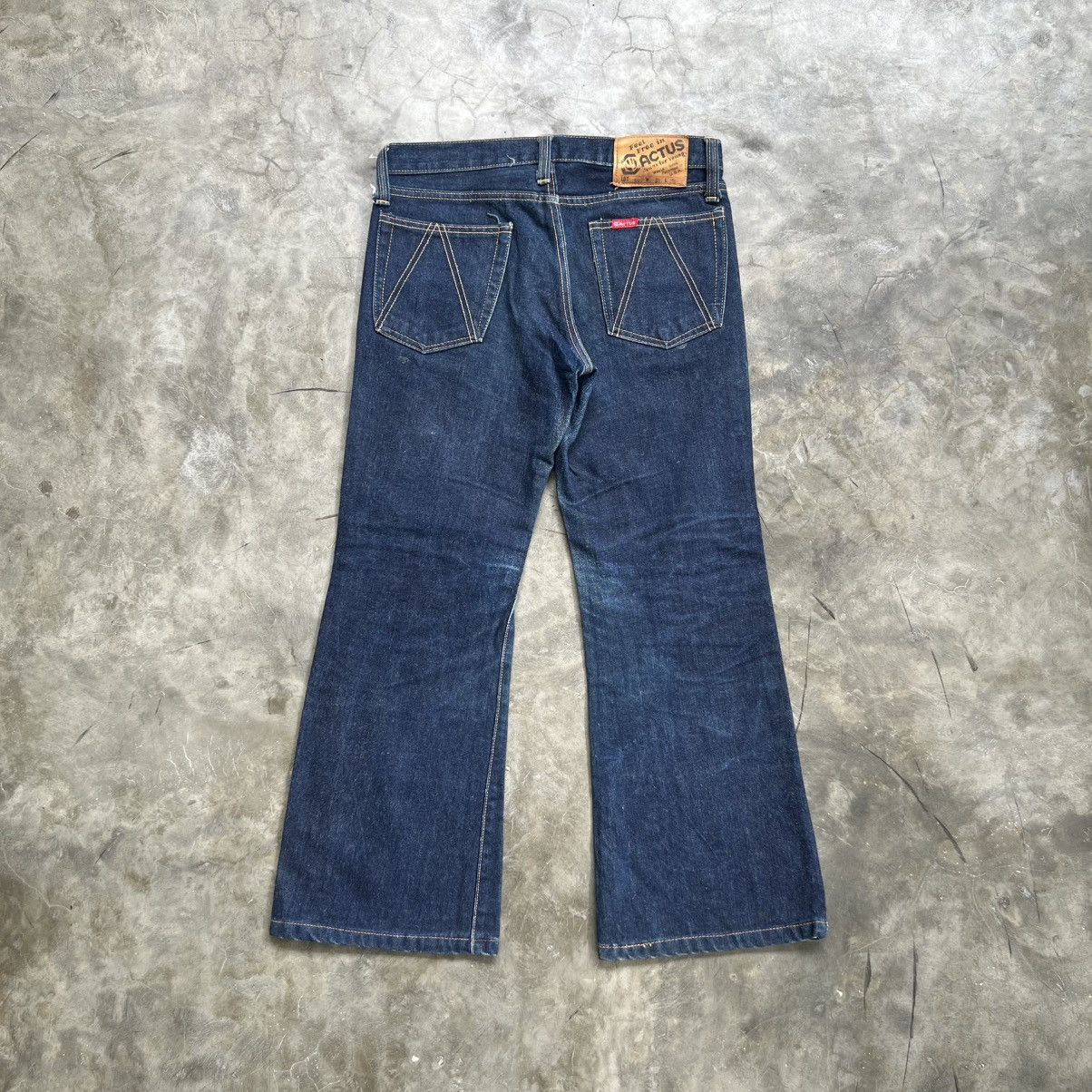 Vintage Vintage 80s Cactus Flared Jeans Size US 31 - 2 Thumbnail