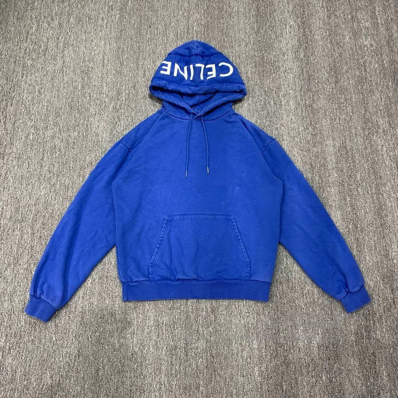 Celine celine blue logo hoodie sweatshirt size xs. Size XS / US 0-2 / IT 36-38 - 1 Thumbnail