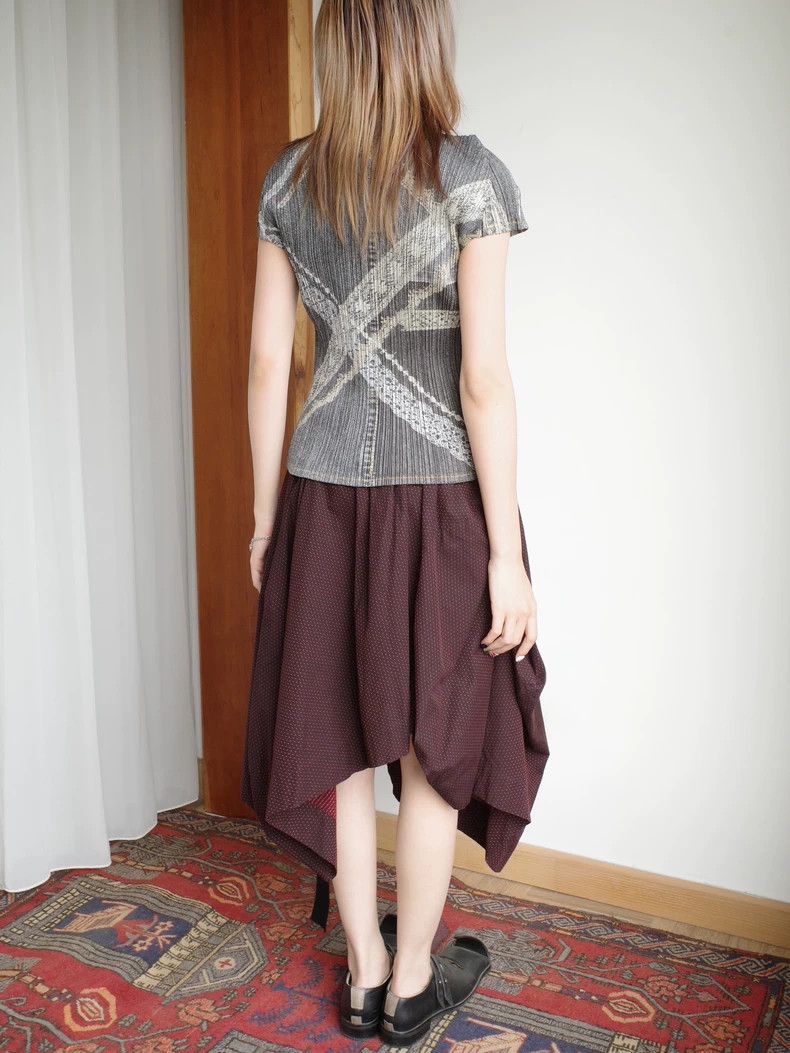 Vivienne Westwood Vivienne Westwood size2 A belt with irregular wine red hem Size 27" / US 4 / IT 40 - 7 Thumbnail