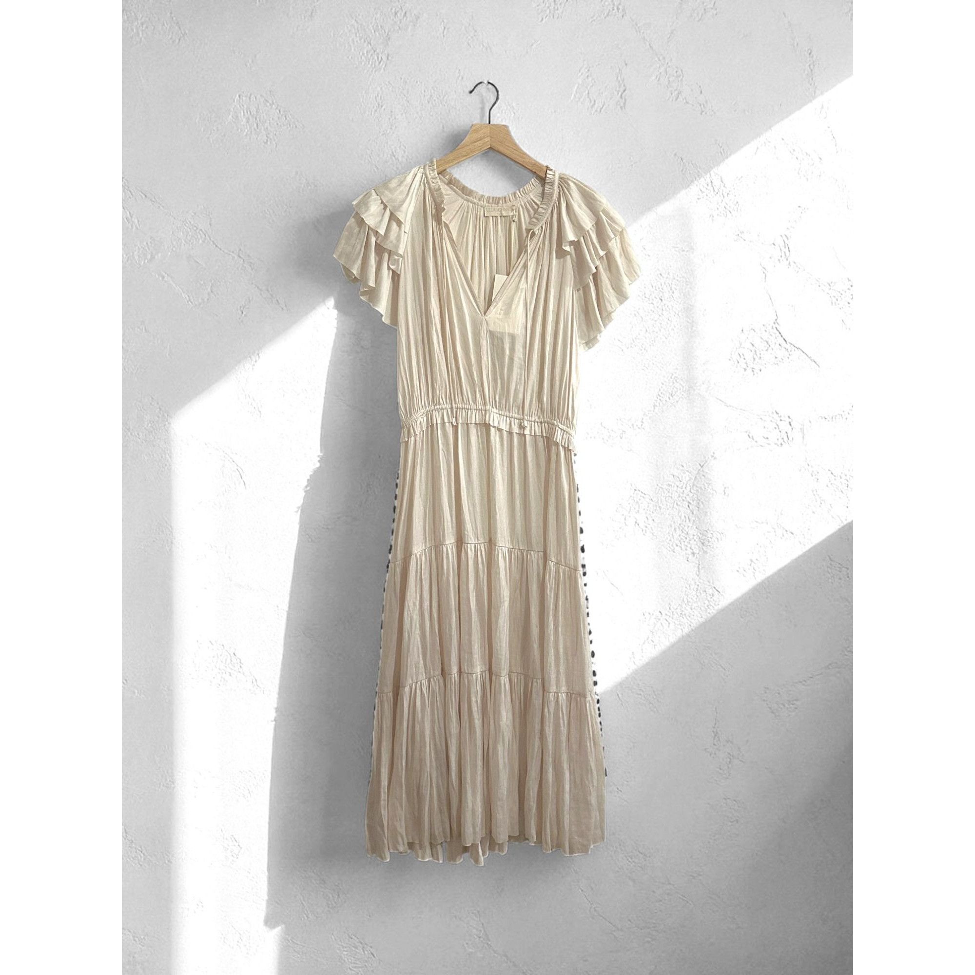 Ulla Johnson Ulla Johnson Blaire Midi Dress, Blanc , Cream, Size 8, NWT Size M / US 6-8 / IT 42-44 - 1 Thumbnail
