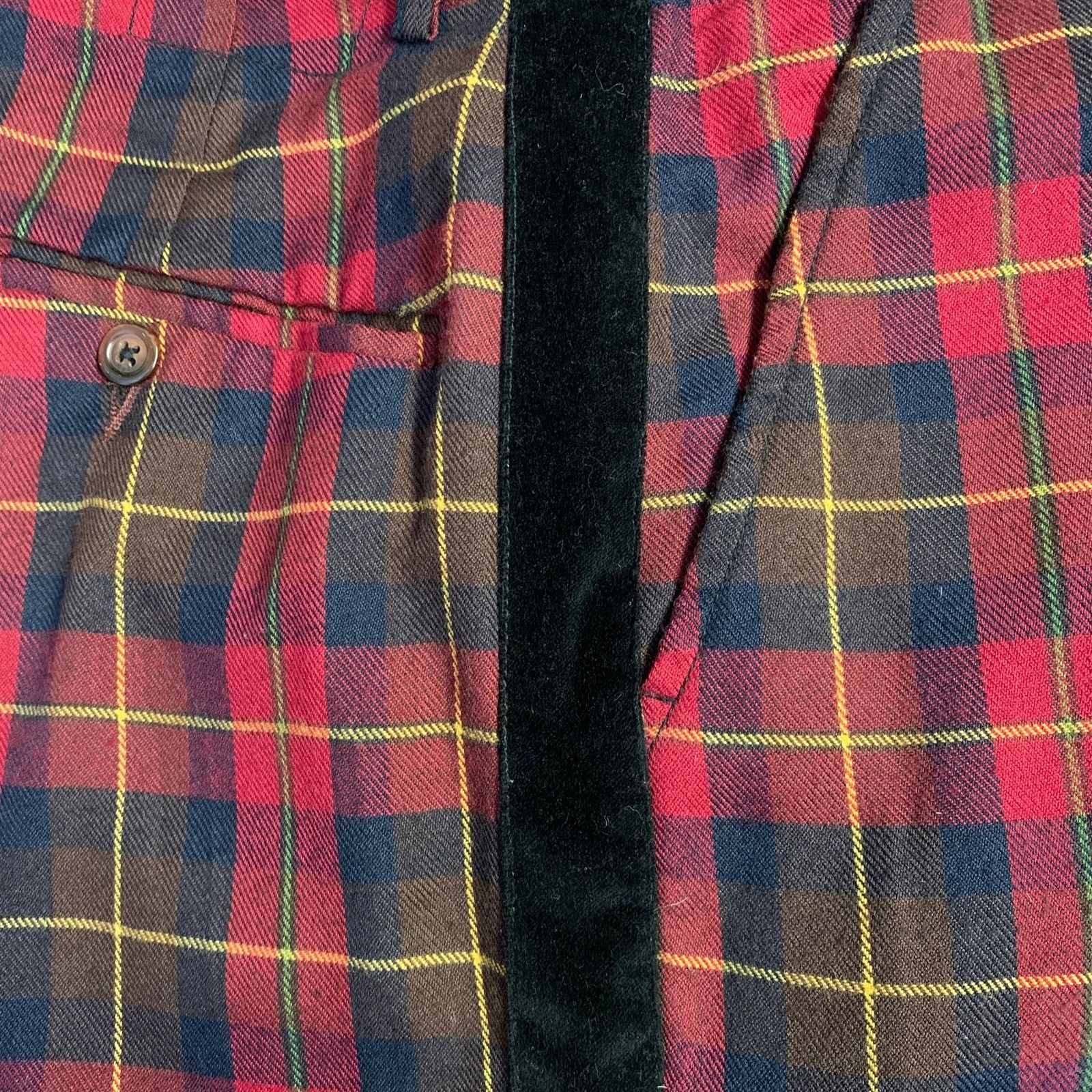 Universal Works UNIVERSAL WORK Multi Color Plaid Polyester Dress Pants Size US 32 / EU 48 - 6 Thumbnail