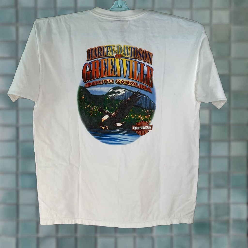 Harley Davidson Harley-Davidson T-Shirt Harley Davidson Motorcycle White 2003 Mens XL Cotton Crew Neck Short Sleeve Graphic Print Size US XL / EU 56 / 4 - 1 Thumbnail