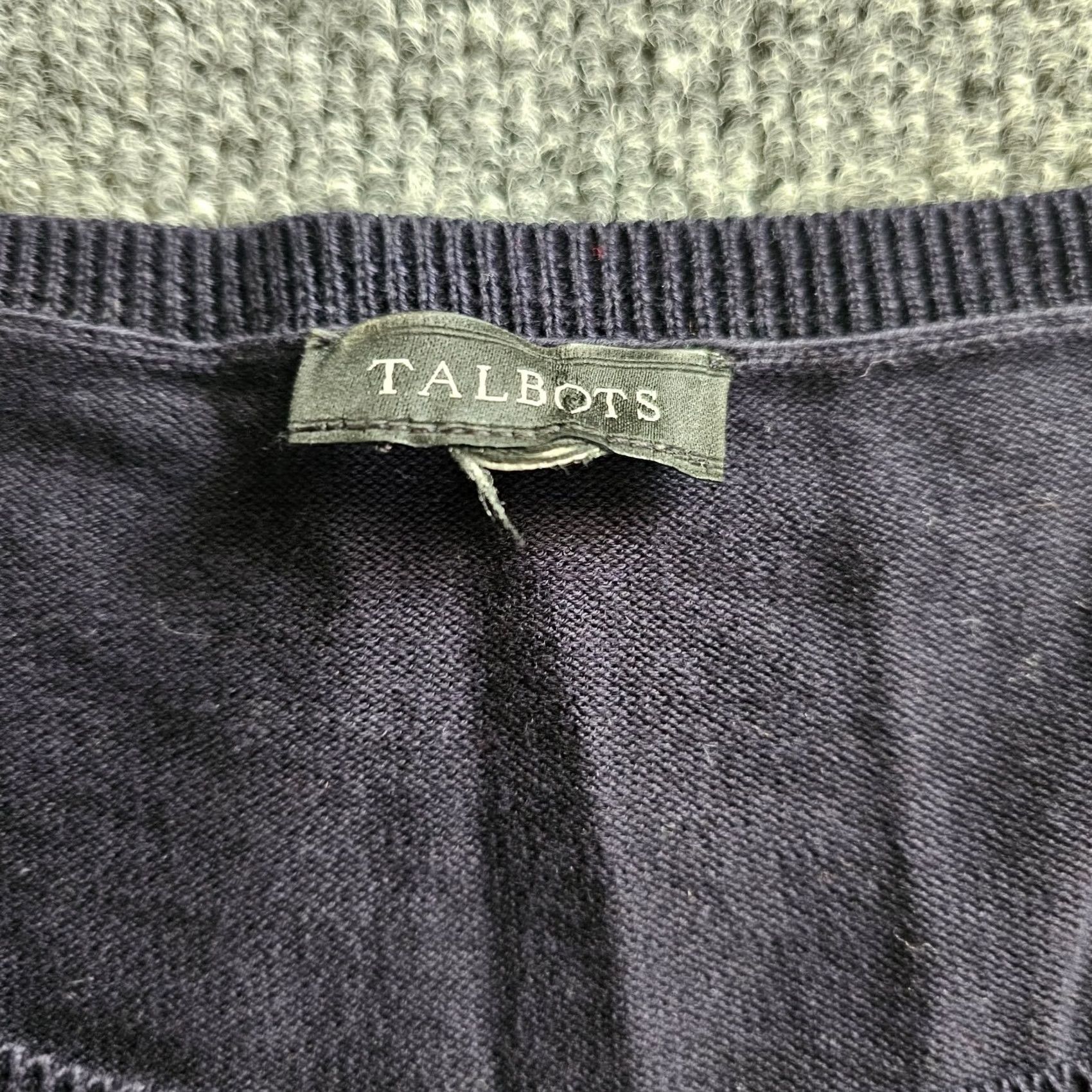 Talbots Talbots Shirt Womens Large Blue Green Striped 3/4 Sleeve Knit Casual Career Size L / US 10 / IT 46 - 3 Thumbnail