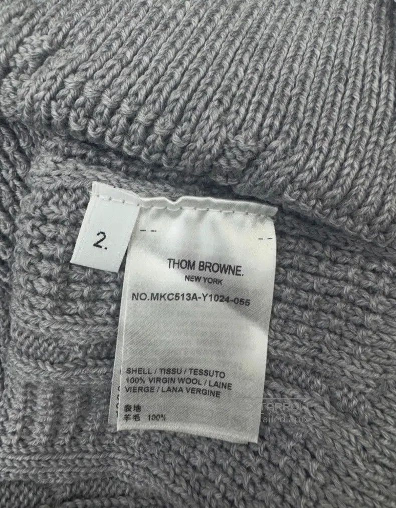 Thom Browne Thom Browne Classic Gray Knit Cardigan Size US M / EU 48-50 / 2 - 9 Thumbnail
