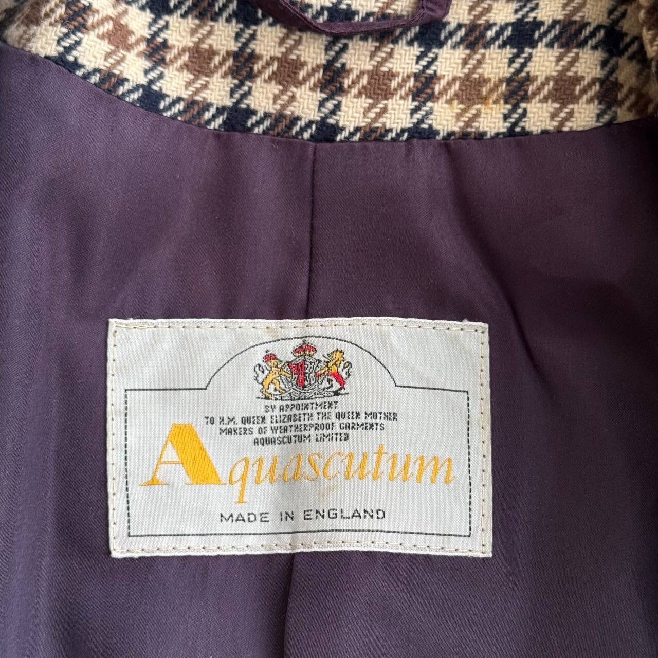 Aquascutum × Vintage 80s Aquascutum Limited Vintage Navy Wool Trench Coat Size L / US 10 / IT 46 - 5 Thumbnail