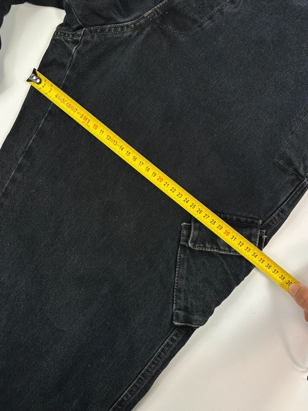 Armani Armani Jeans 00’s Black Indigo Carpenter Wide Legs Jeans Size US 32 / EU 48 - 15 Thumbnail